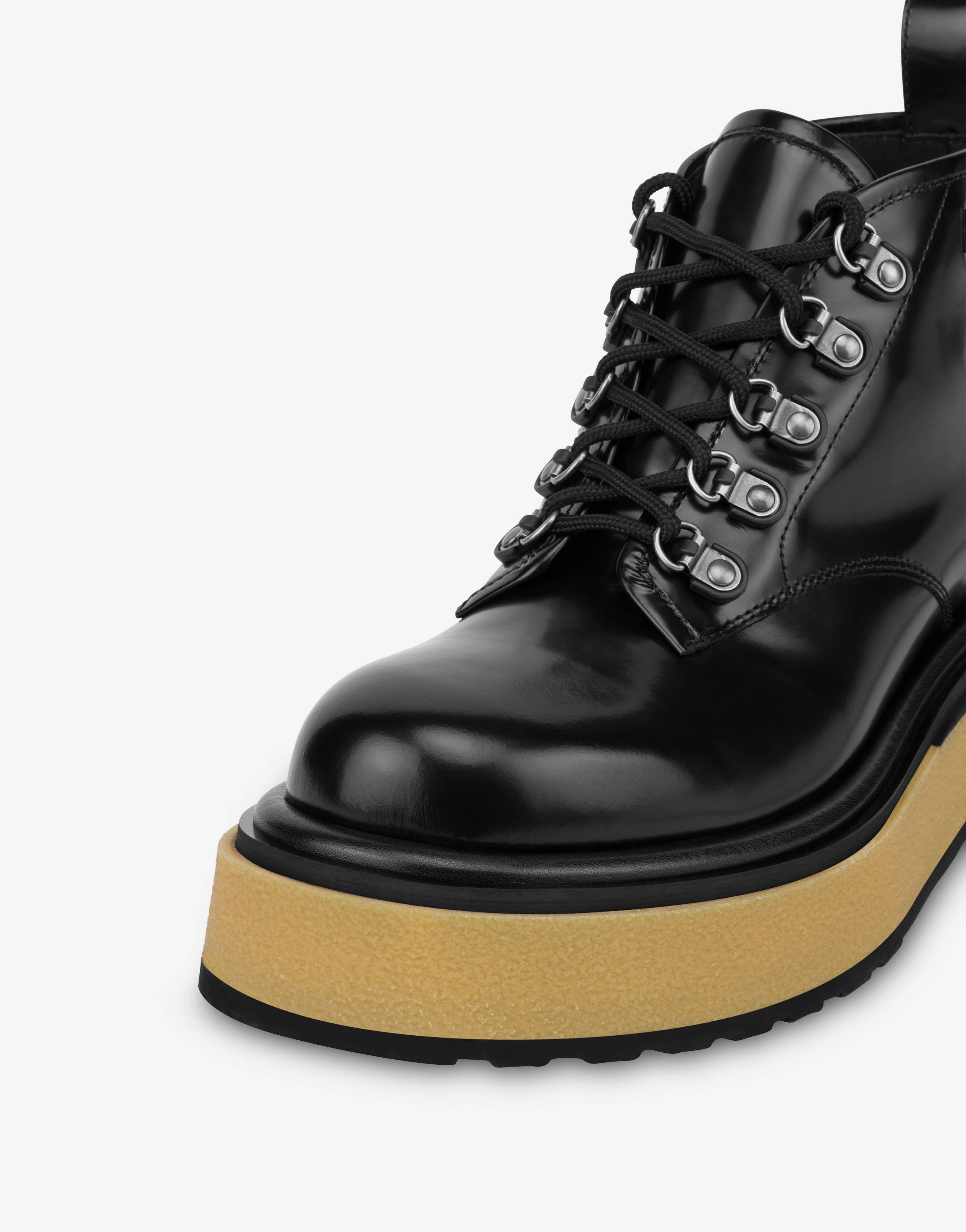 Moschino o1y0225 Logo Ankle Boots in Black Size US 7 / EU 40 - 2 Thumbnail