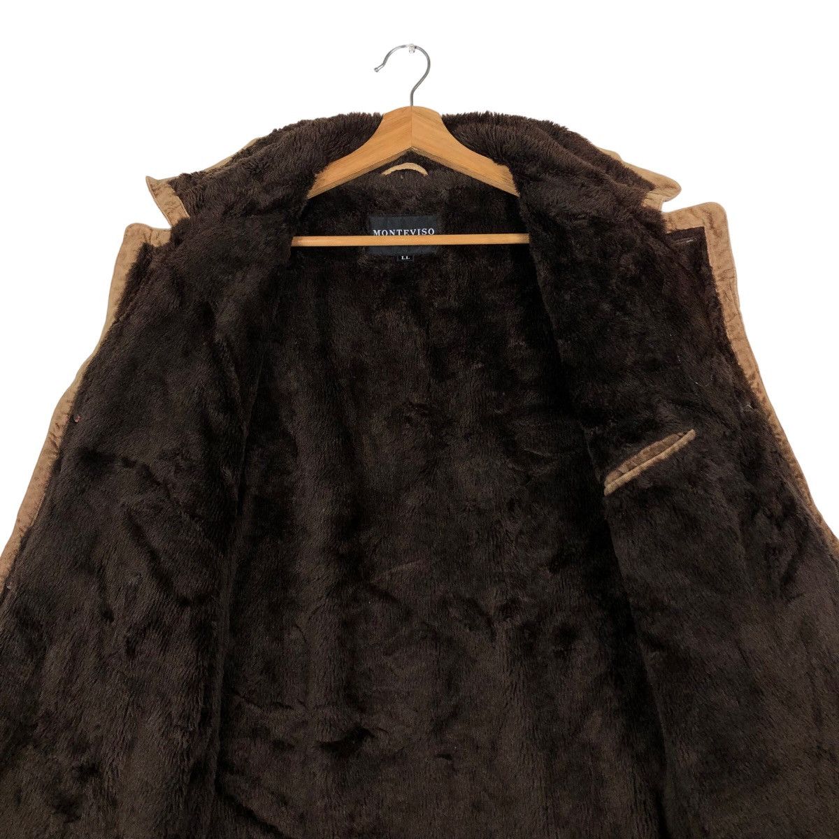 Japanese Brand 🔥Vintage Suede Jacket Monteviso Italy Mink Fur Lining Size US L / EU 52-54 / 3 - 14 Thumbnail