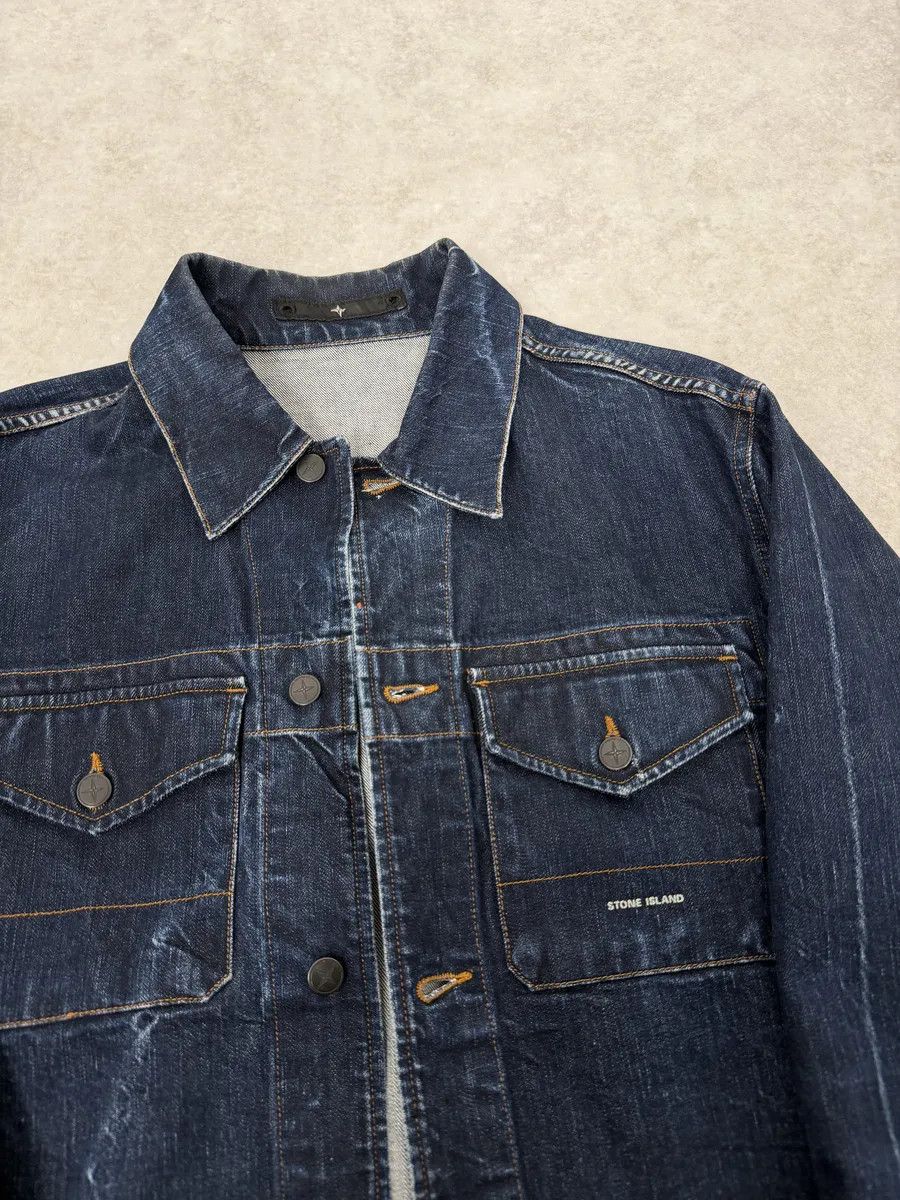 Stone Island 2000s Stone Island Brut Navy Denim Jacket Size US M / EU 48-50 / 2 - 11 Thumbnail