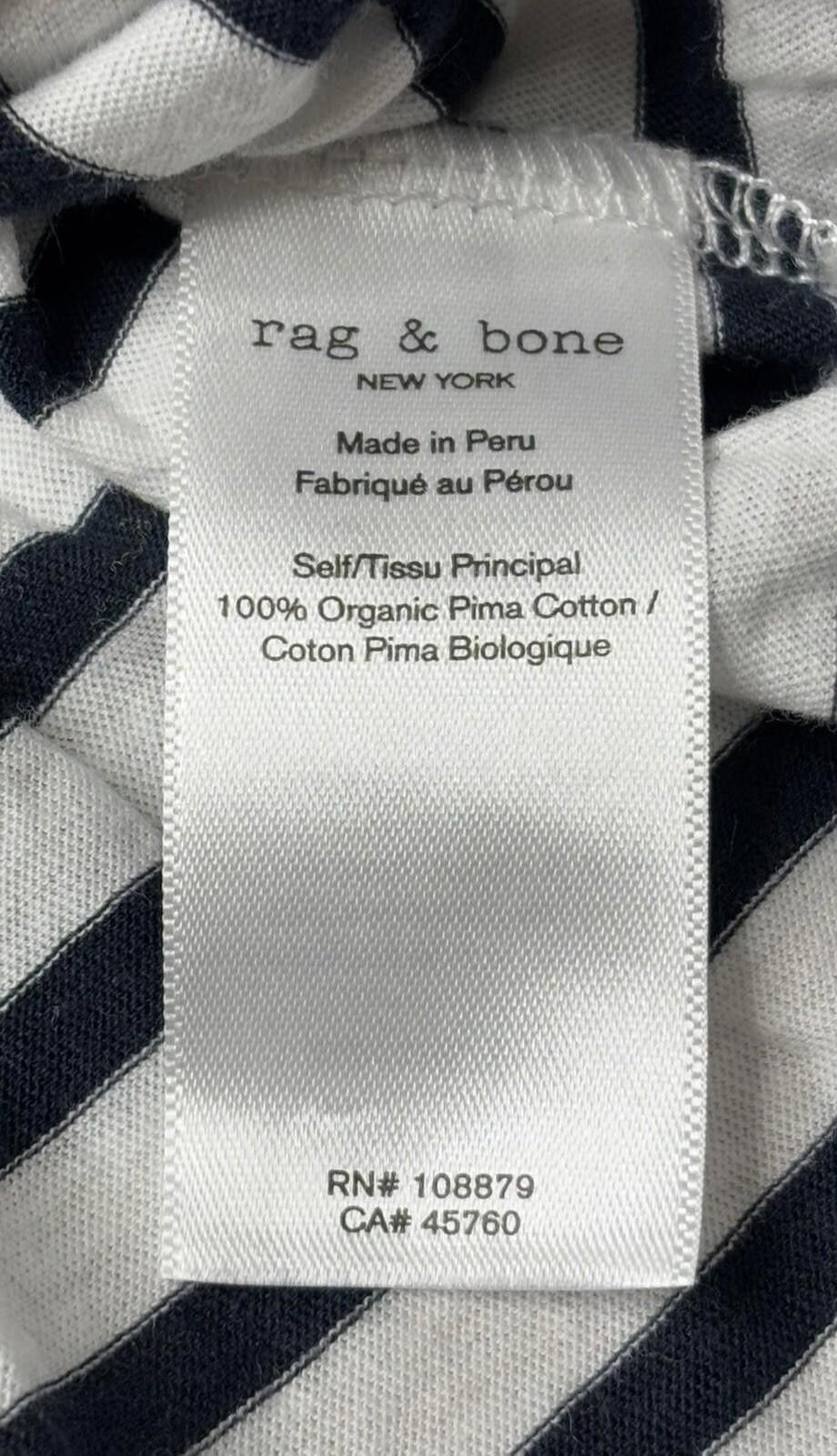 Rag & Bone Rag & Bone Top Women's Large Gaia Organic Pima Cotton $155 Size L / US 10 / IT 46 - 10 Thumbnail