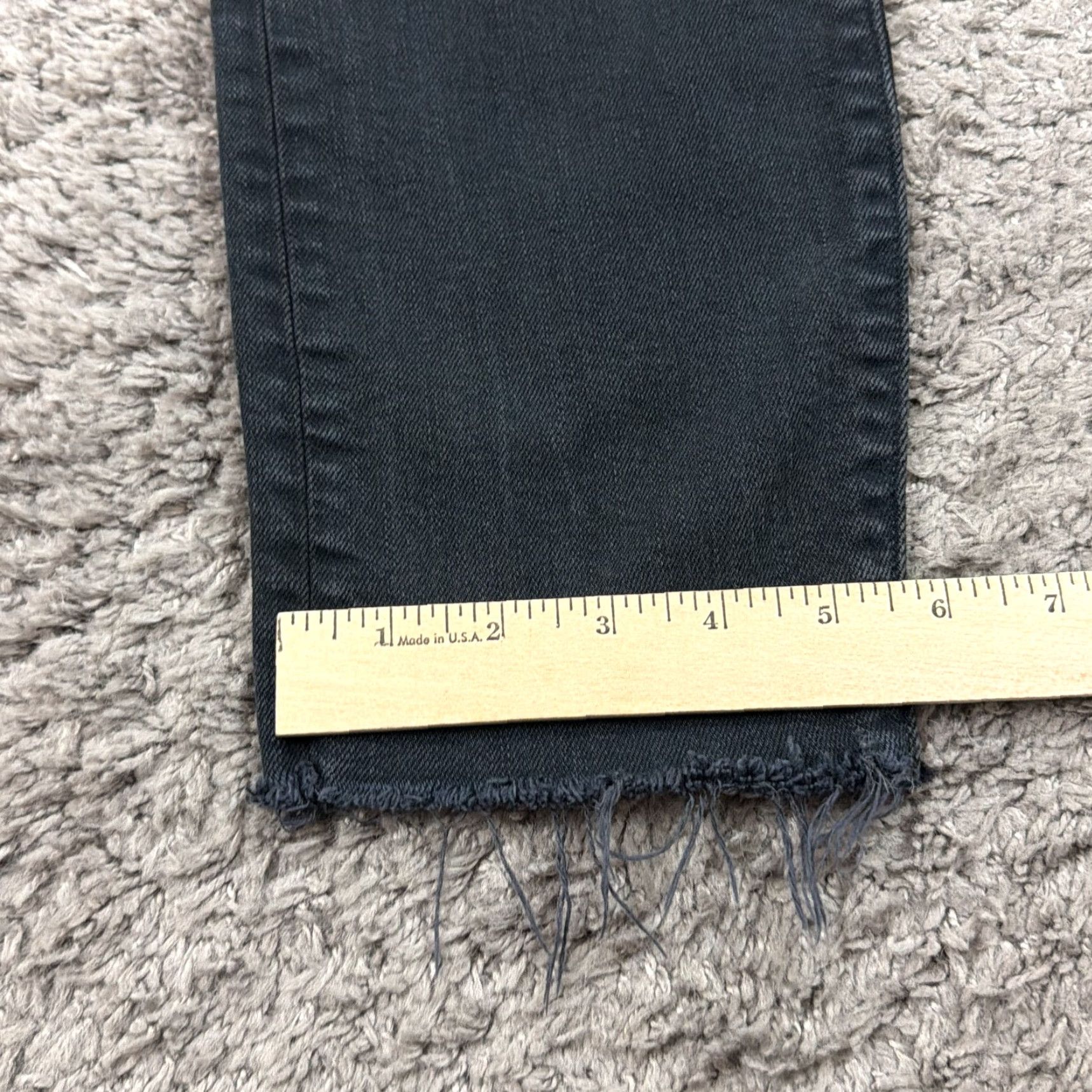 Levi's Levis Wedgie Jeans Womens 26 Black Icon Fit Ankle Denim Button Fly Stretch 24x27 Denim Jeans Regular Women 26 Black Stretch Wedgie Fit Size 26" / US 2 / IT 38 - 7 Thumbnail