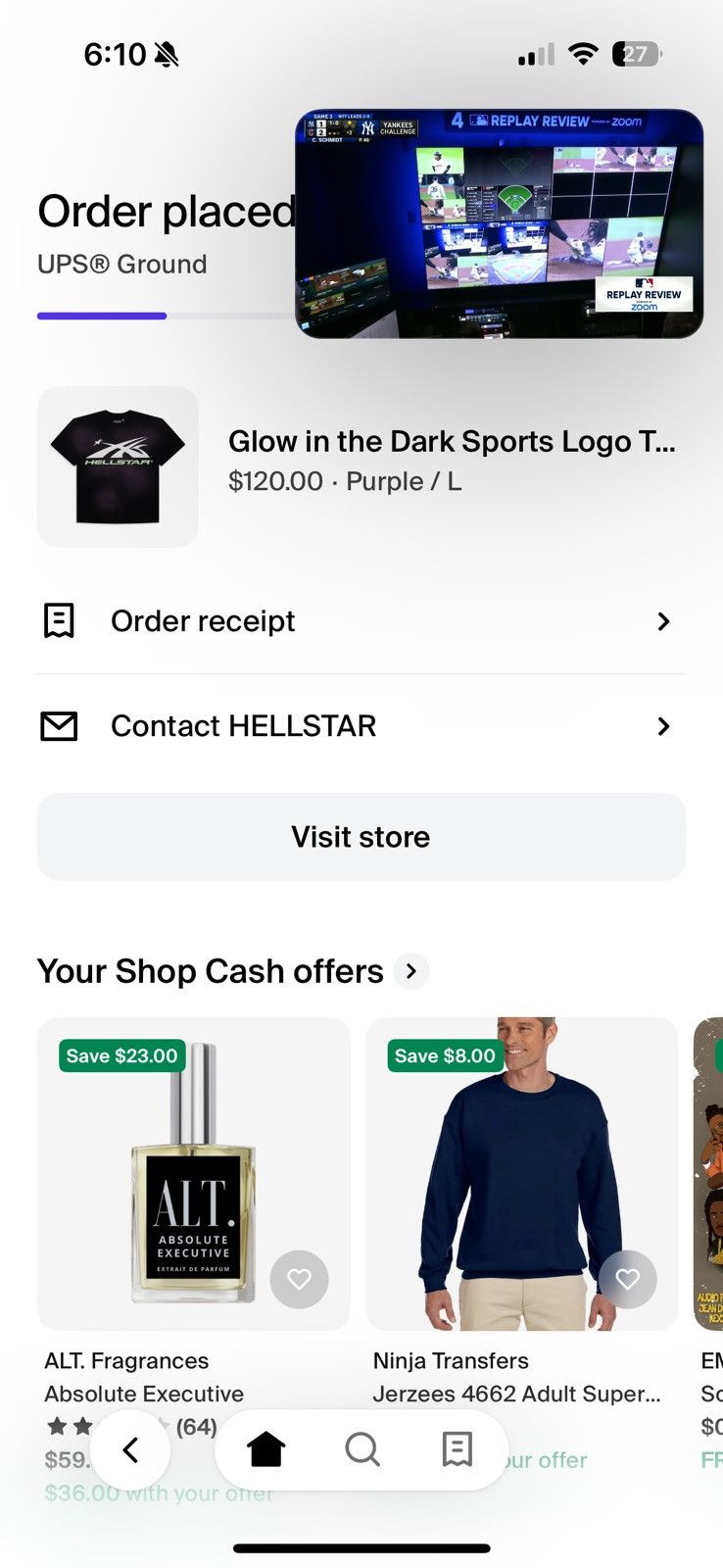 HELLSTAR Hellstar Logo Tee Glow in the Dark Size US L / EU 52-54 / 3 - 3 Thumbnail