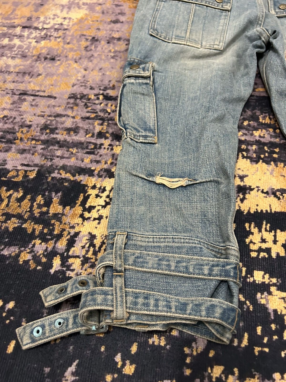 Hysteric Glamour Vintage Hysteric Glamour Bondage Cargo Croped Jeans Size US 30 / EU 46 - 12 Thumbnail