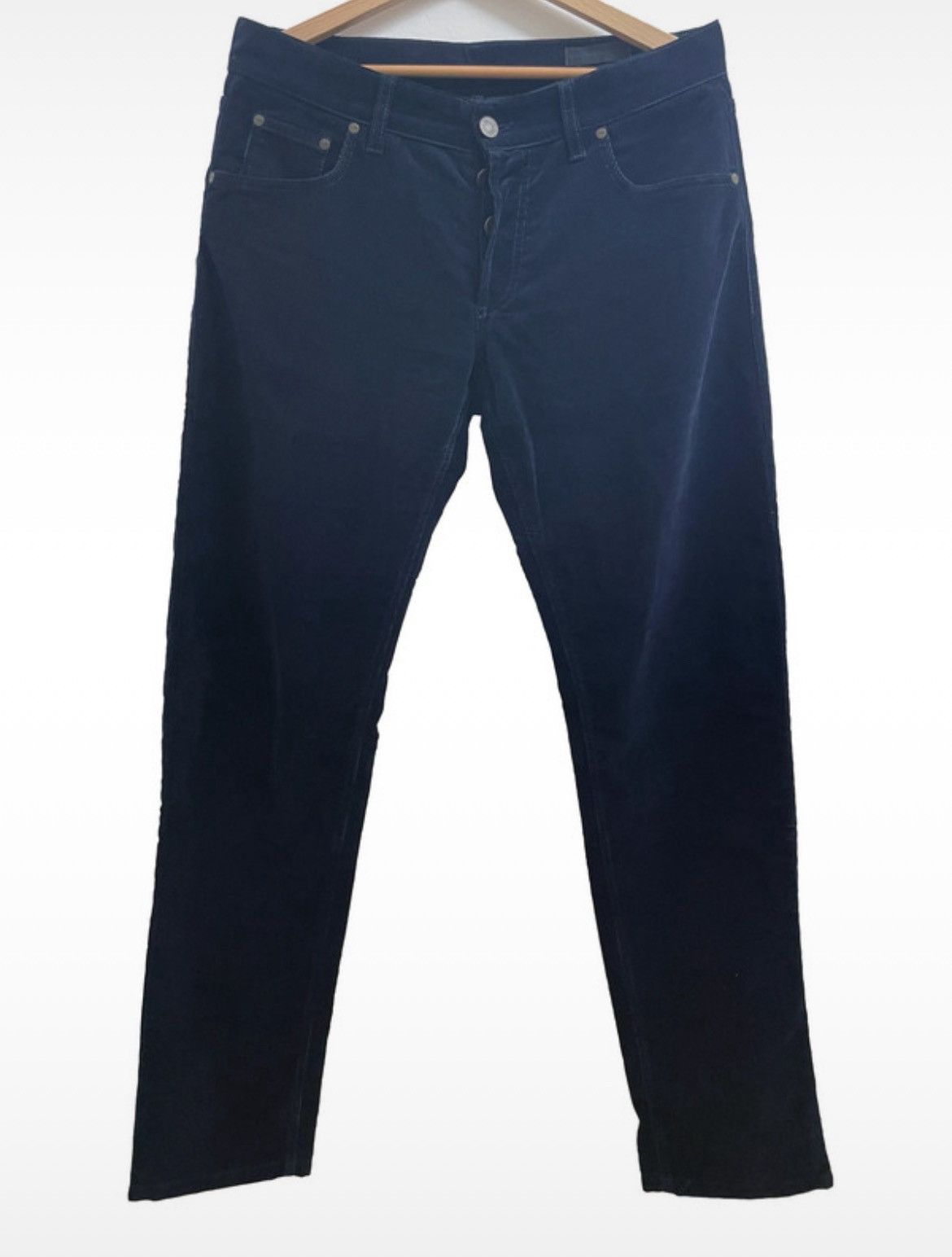 Alexander McQueen Dark Blue Alexander McQueen Corduroy Trousers Size US 32 / EU 48 - 4 Thumbnail