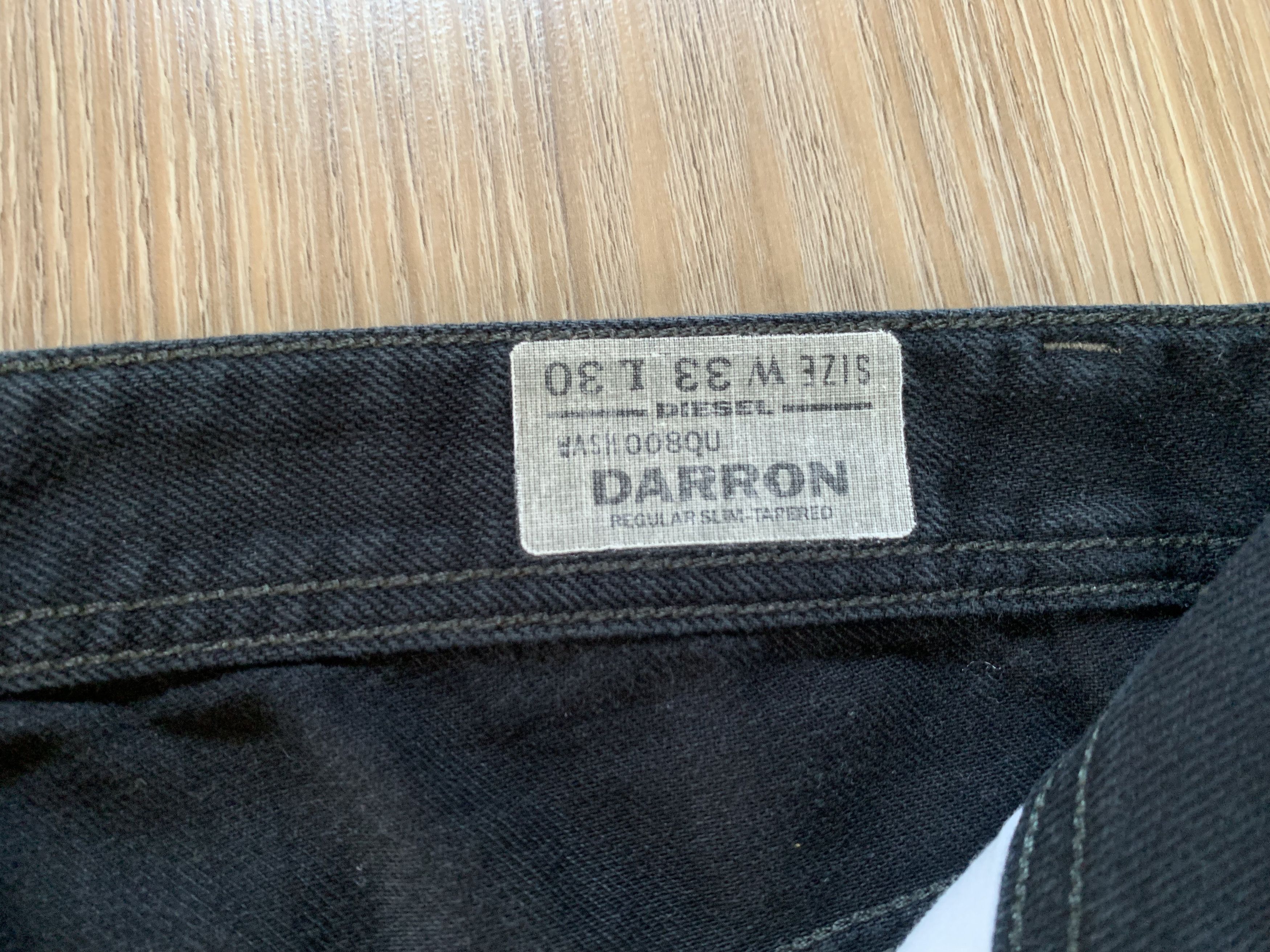 Diesel Diesel Darron Regular Slim Tapered Jeans Size US 33 - 10 Thumbnail