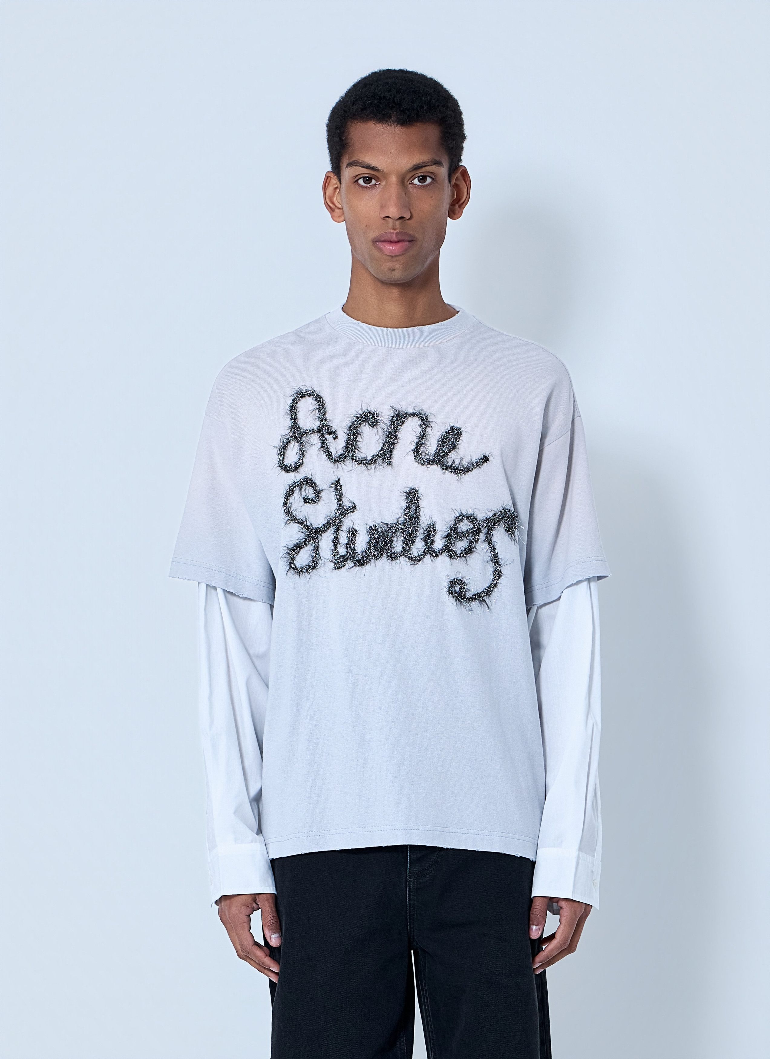 Acne Studios Layered Logo T-Shirt Size US XXL / EU 58 / 5 - 1 Thumbnail