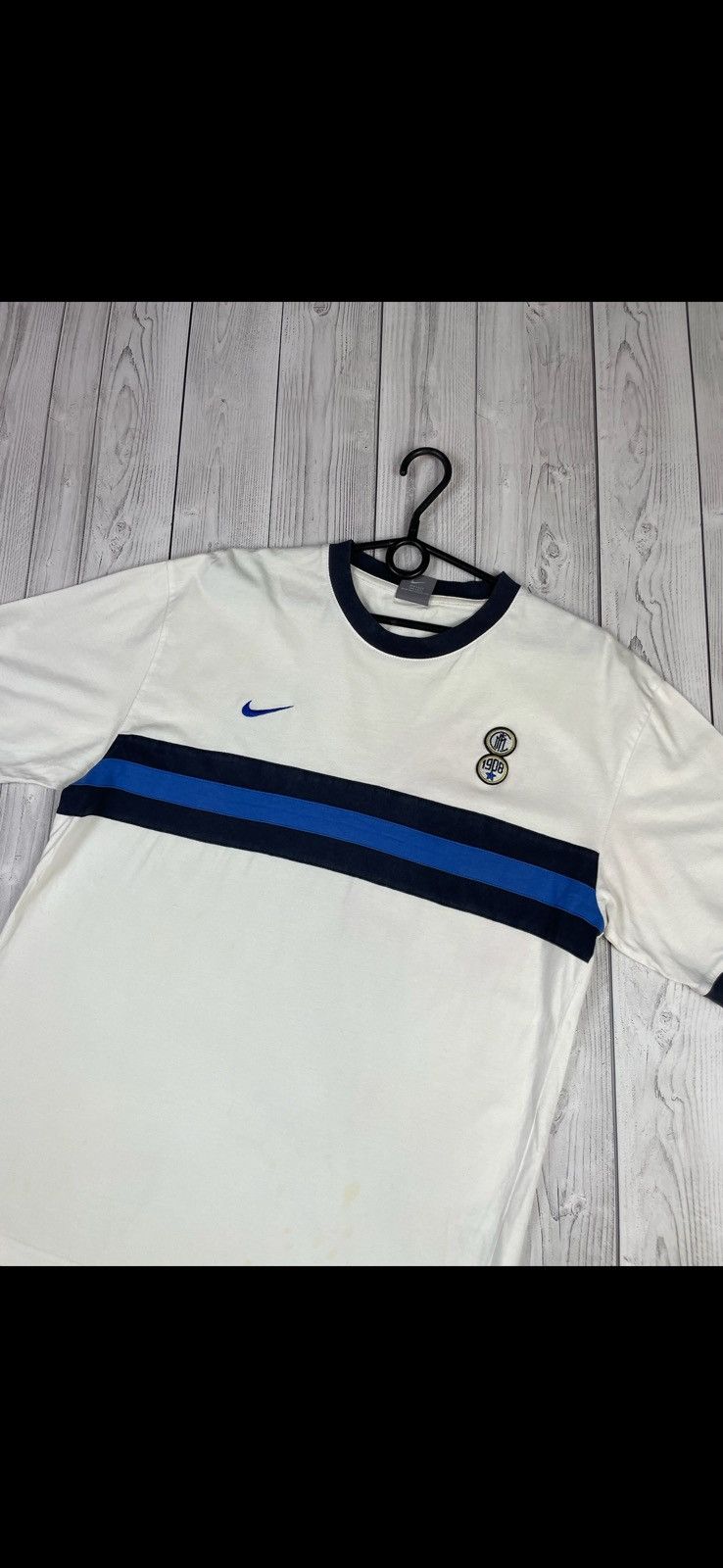 Nike Vintage nike Inter Milan soccer tee logo size XL rare Size US XL / EU 56 / 4 - 2 Thumbnail