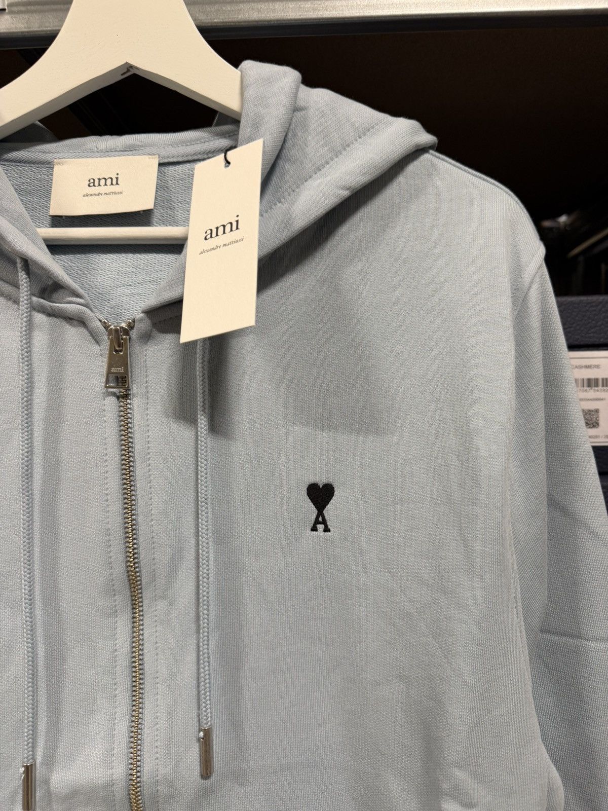 AMI Ami Paris Zip Logo Hoodie NEW Size US L / EU 52-54 / 3 - 2 Thumbnail