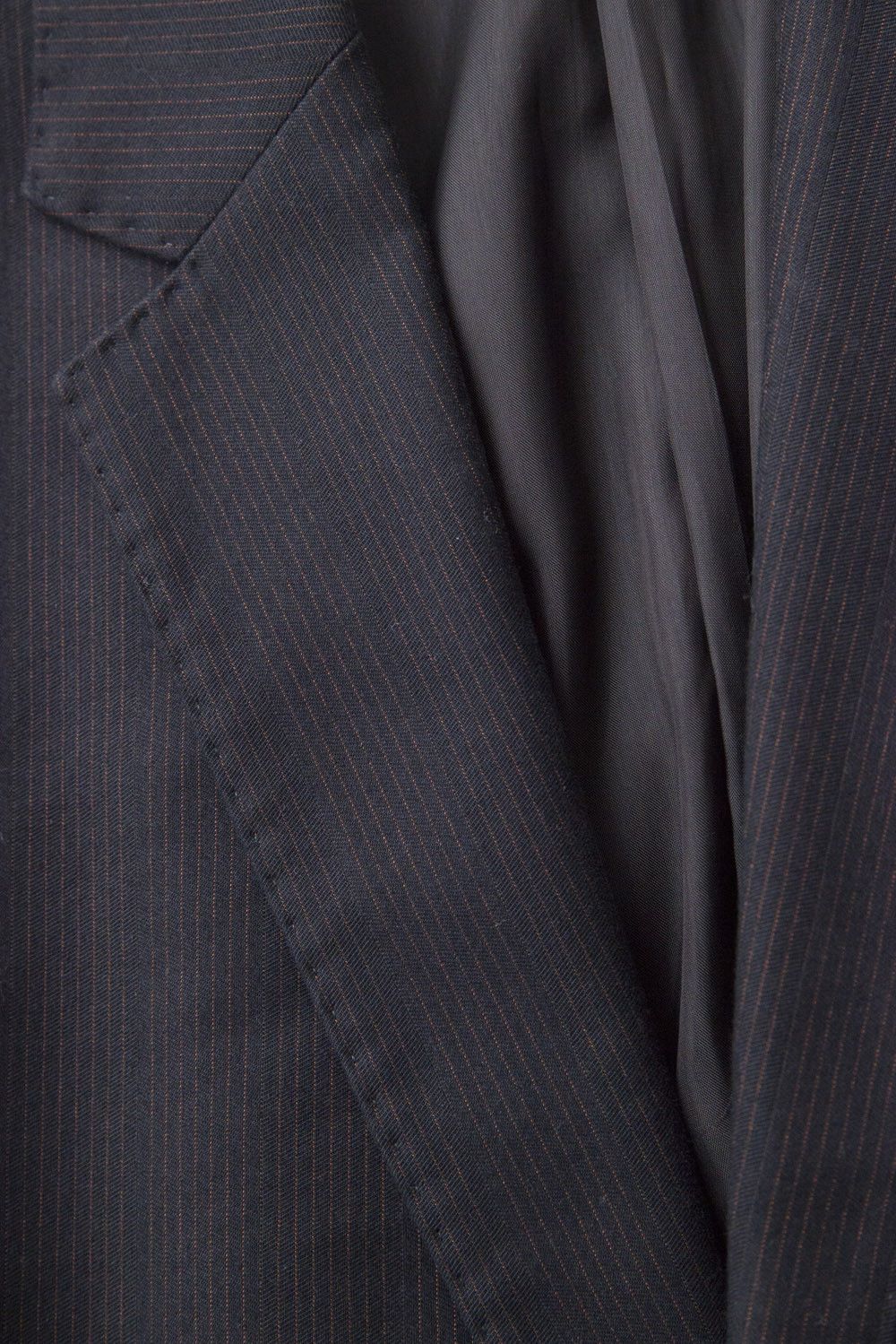 Giuliano Fujiwara Giuliano Fujiwara black/red pinstripe suit Size 48S - 6 Thumbnail