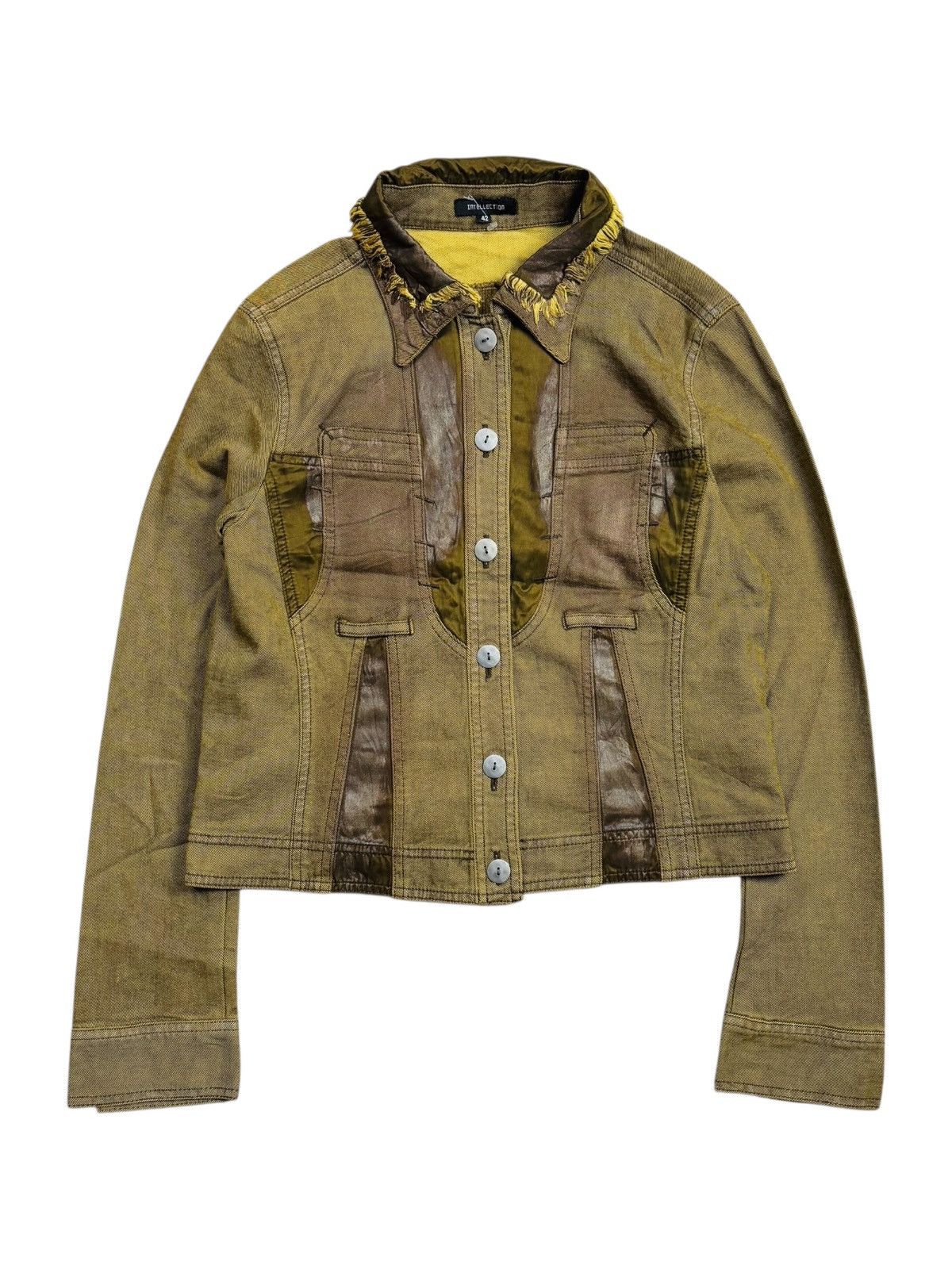 If Six Was Nine 2000s Intellection - Apoaclypse Style Denim Jacket Size M / US 6-8 / IT 42-44 - 1 Thumbnail
