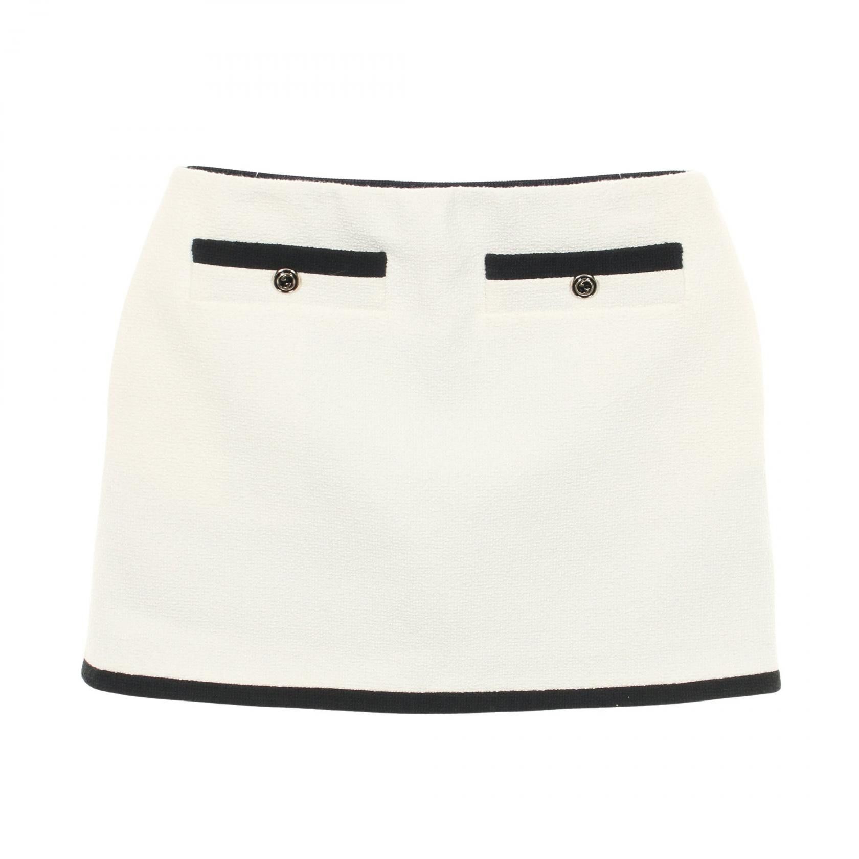 Gucci Gucci Gucci Interlocking G Button Cotton Skirt Textile Skirts DUTY FREE for USA Size ONE SIZE - 1 Thumbnail
