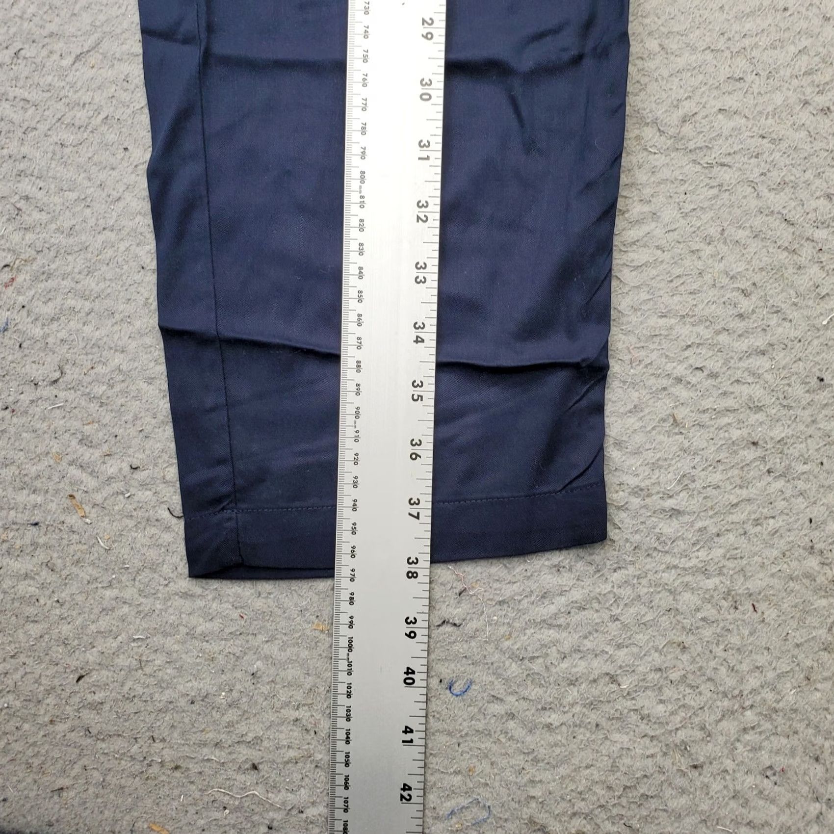 Vintage Max Jeans Paperbag Pants Womens Size 6 Navy Outdoor Straight Leg Belted Waist Navy Outdoor Straight Leg Pants Womens Size 6 Size 28" / US 6 / IT 42 - 3 Thumbnail