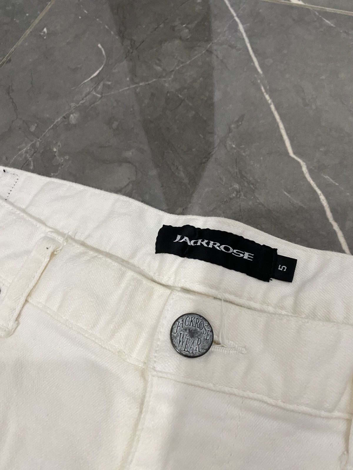 JACKROSE Jack Rose Japanese White Skinny Jeans Size US 35 - 7 Thumbnail