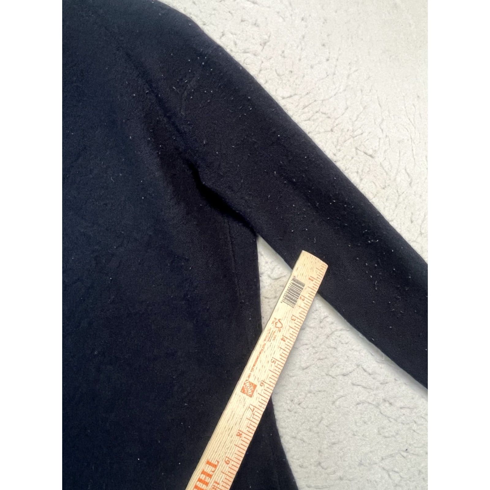 Vince Vince Open Front Cardigan Cashmere Black Long Sleeve XS / TP Womens Sweater Cardigan Open Pockets Size XS / US 0-2 / IT 36-38 - 7 Thumbnail