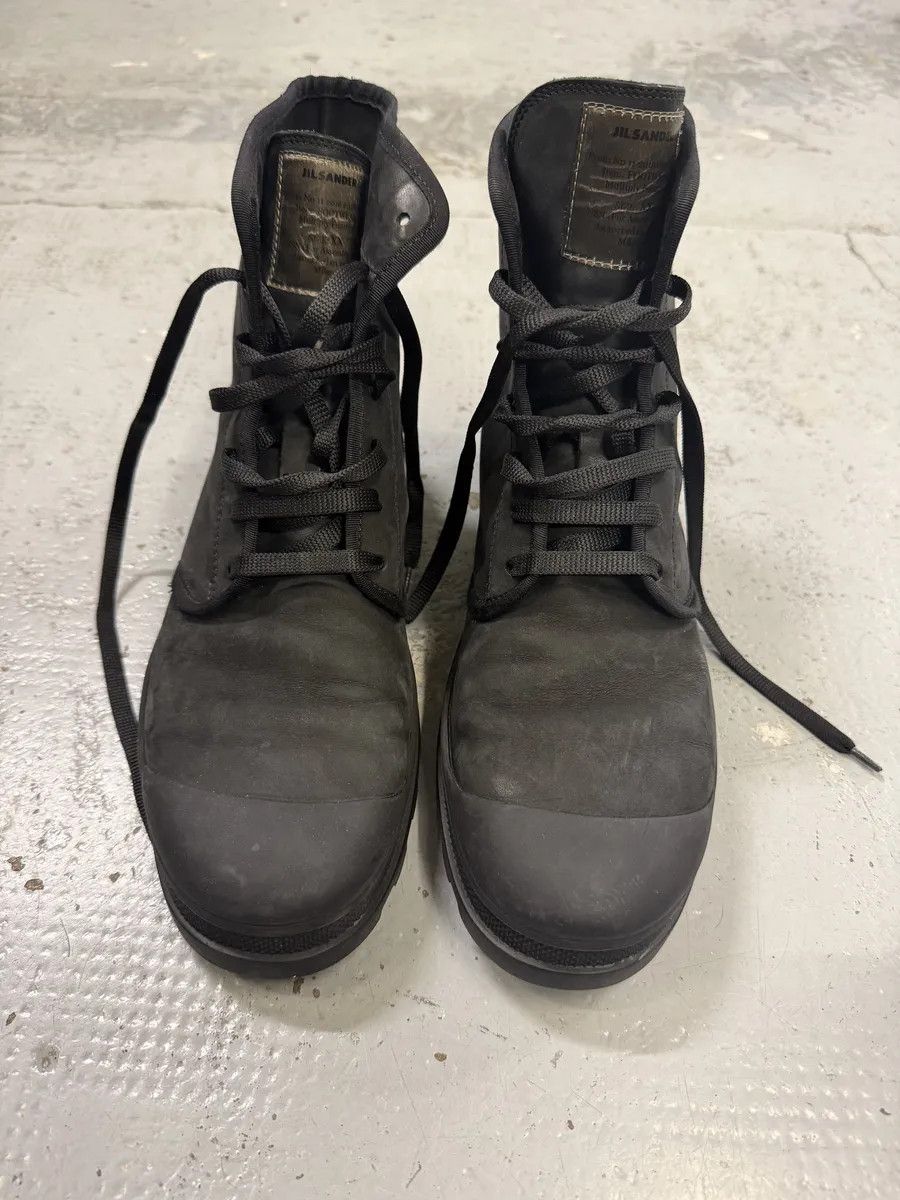 Jil Sander AW2016 Jil Sander Black Combat Leather Boots Size US 8 / EU 41 - 2 Thumbnail