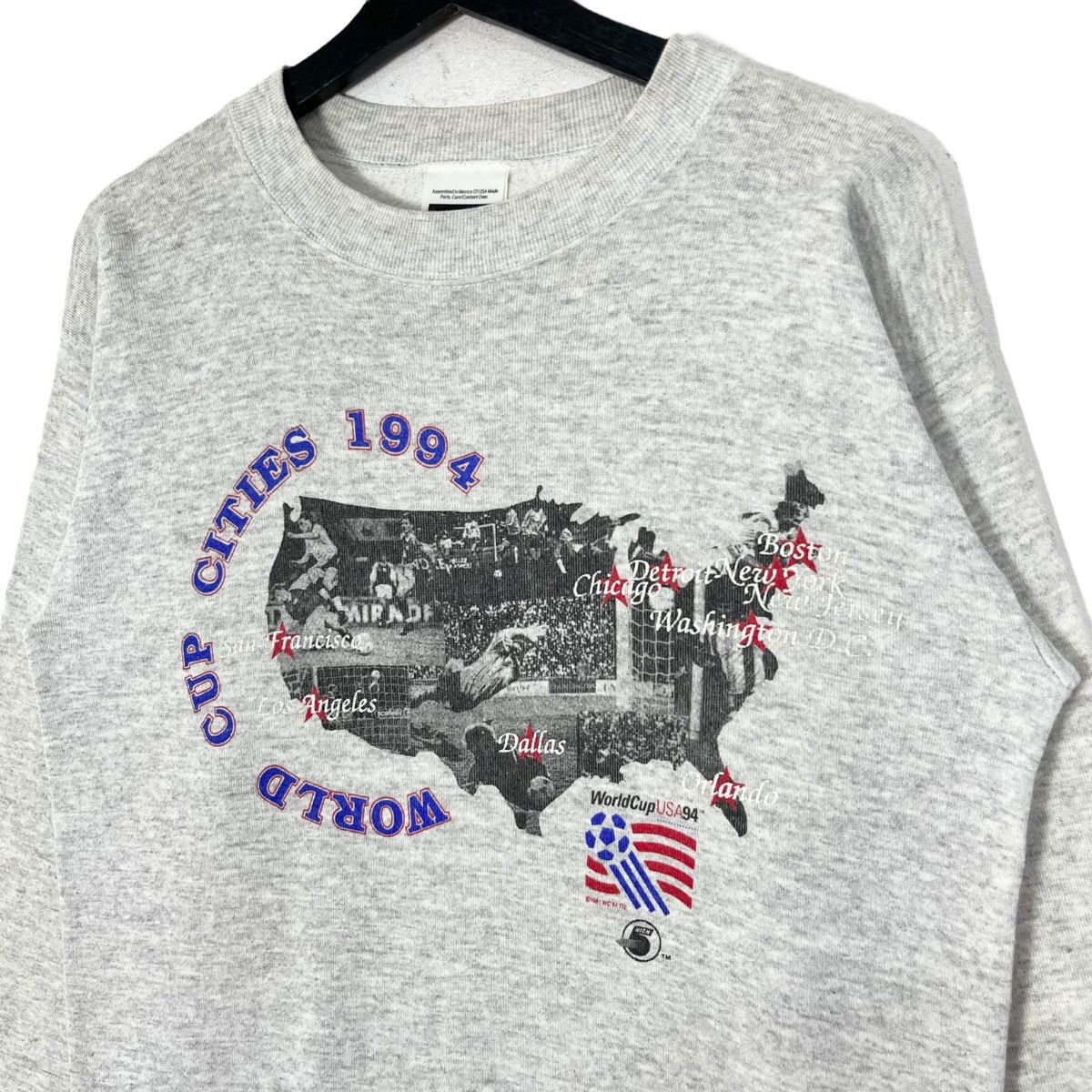 Vintage Vintage 90s Football World Cup USA 1994 Sweatshirt Size US M / EU 48-50 / 2 - 2 Thumbnail