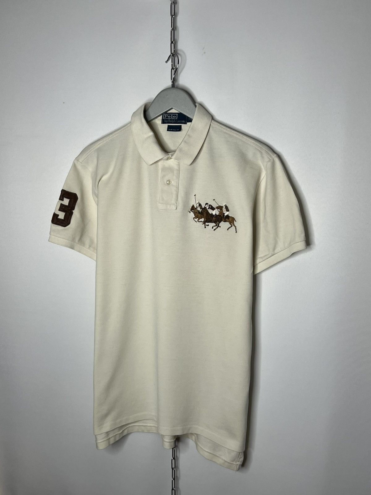 Polo Ralph Lauren Vintage Polo Ralph Lauren Big Pony #3 Polo Shirt Hype Size US L / EU 52-54 / 3 - 2 Thumbnail