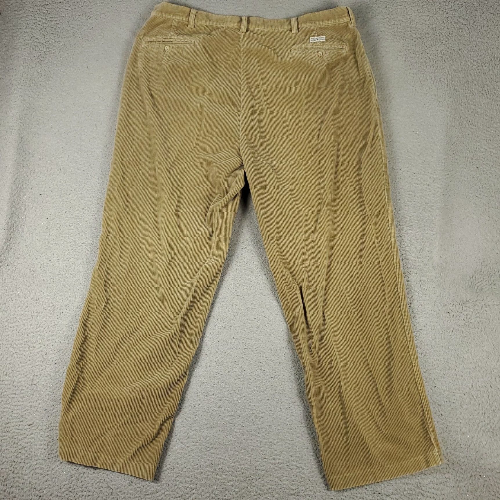 Ralph Lauren Ralph Lauren Pants Mens Regular 40x30 Beige Corduroy Straight Pleated Pocket Size US 40 / EU 56 - 7 Thumbnail
