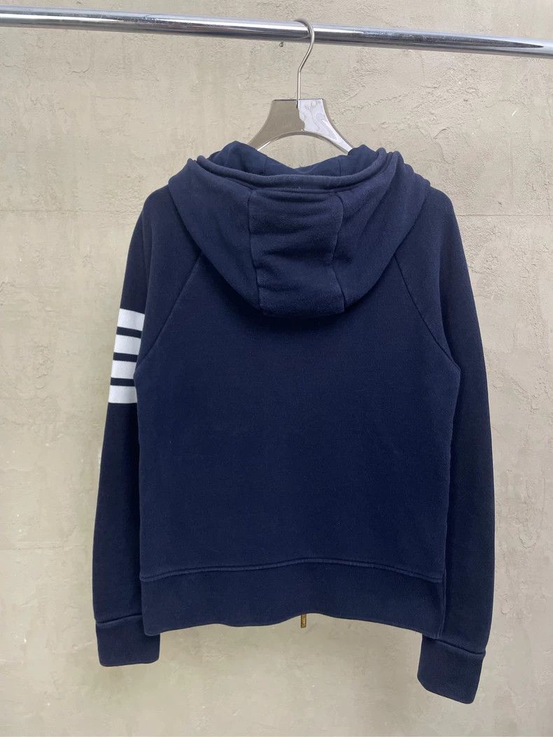 Thom Browne Thom browne Dark blue four-striped zipper jacket 2504-Nexta Size US S / EU 44-46 / 1 - 2 Thumbnail