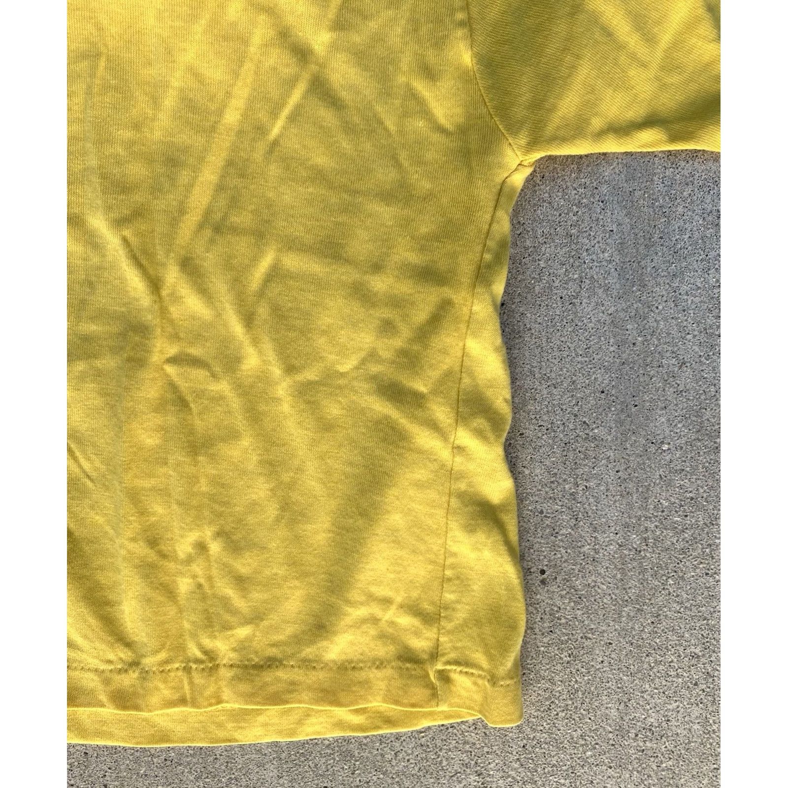 Sears VINTAGE Sears Perma-Prest Yellow T-Shirt Horse Logo Embroidery Size 6 Boys USA Made Size US S / EU 44-46 / 1 - 6 Thumbnail