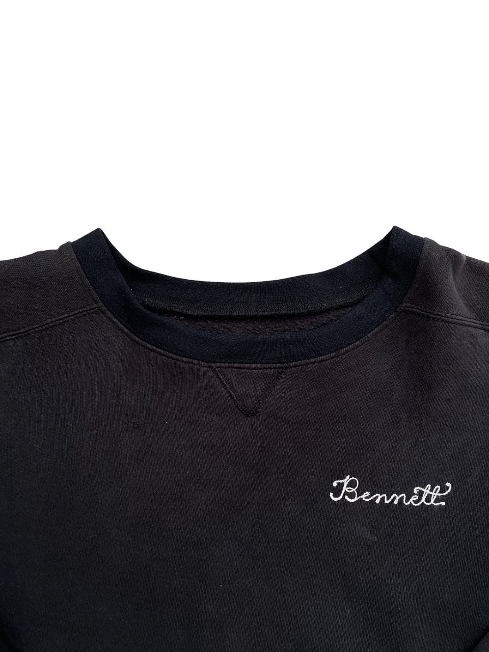 Vintage 1990s 'BENNETT' Re-cuffed and collared Vintage Sweatshirt Size US L / EU 52-54 / 3 - 3 Thumbnail