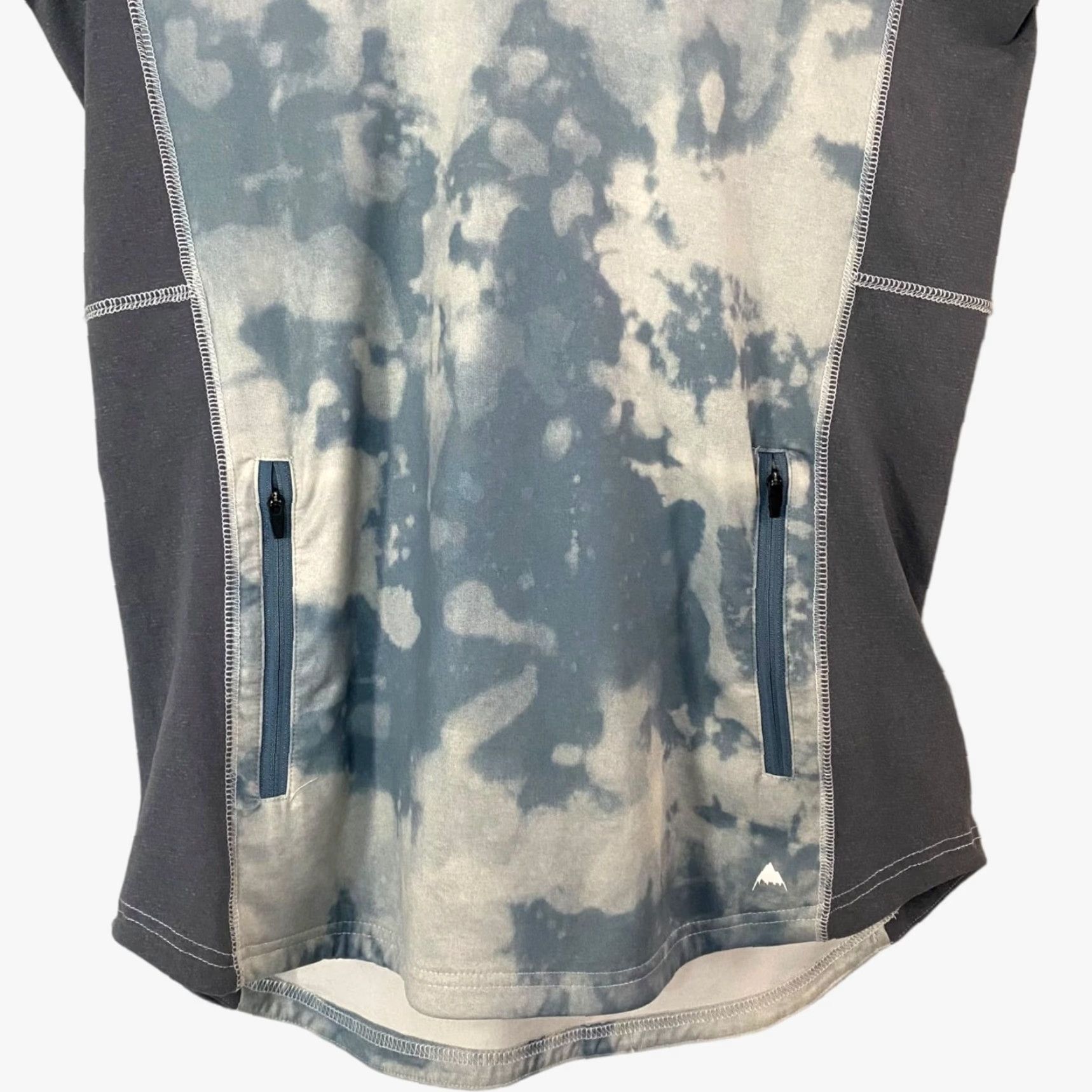 Burton VINTAGE Burton Dryride Snowboarding Hoodie Women Small Blue/White Tie-Dye Long-Sleeve Size S / US 4 / IT 40 - 7 Thumbnail