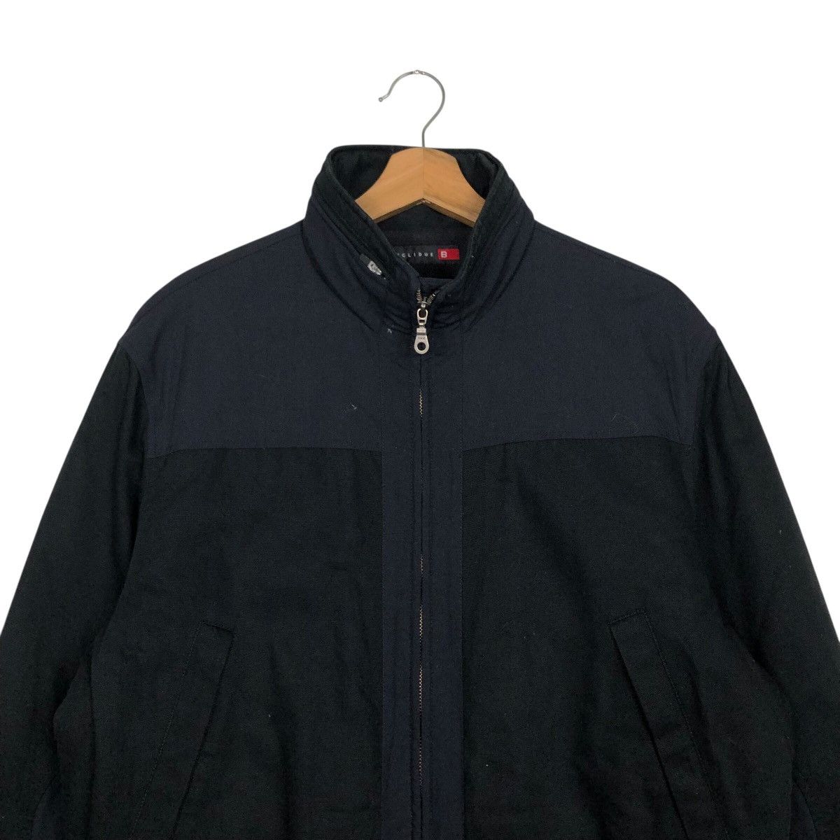 Japanese Brand Black Zip Up Jacket Stand Collar Pocket Casual Coat Biglidue Size US M / EU 48-50 / 2 - 4 Thumbnail