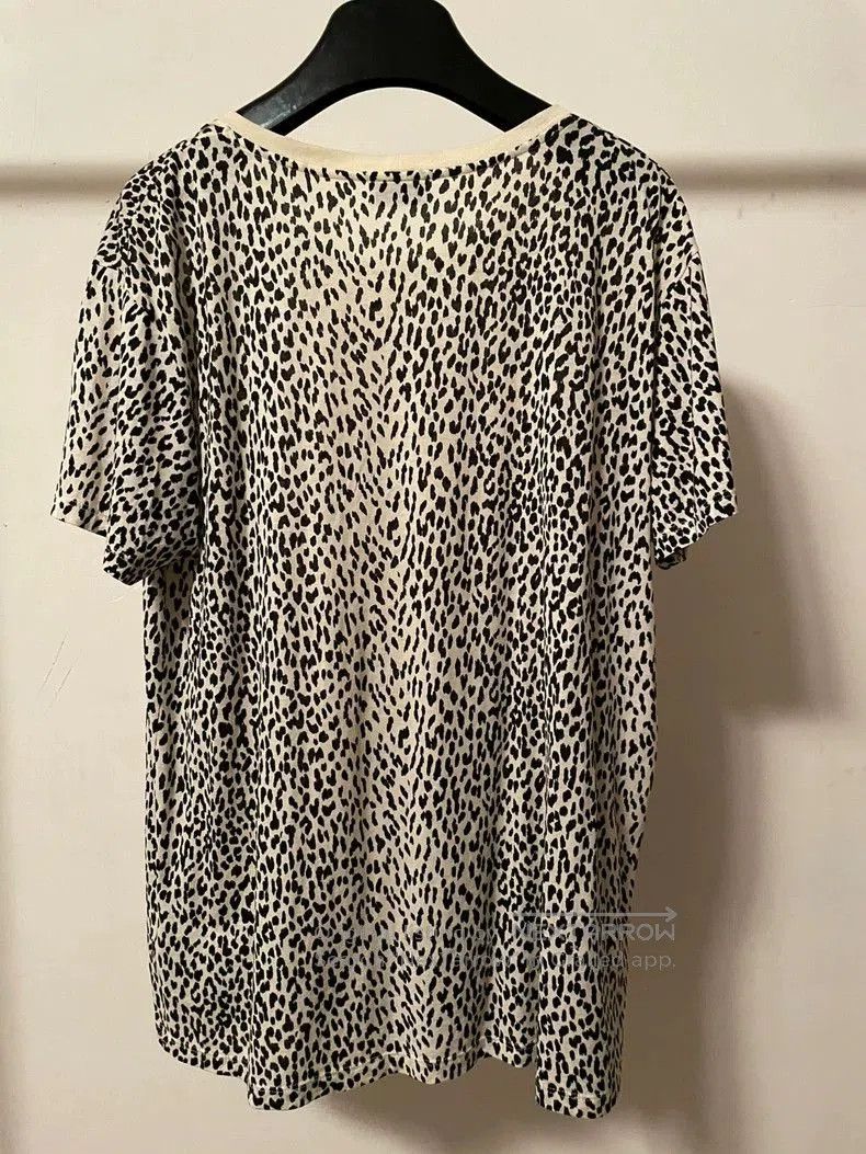 Saint Laurent Paris Saint Laurent Babycat Leopard Print T-shirt. Size US XL / EU 56 / 4 - 2 Thumbnail