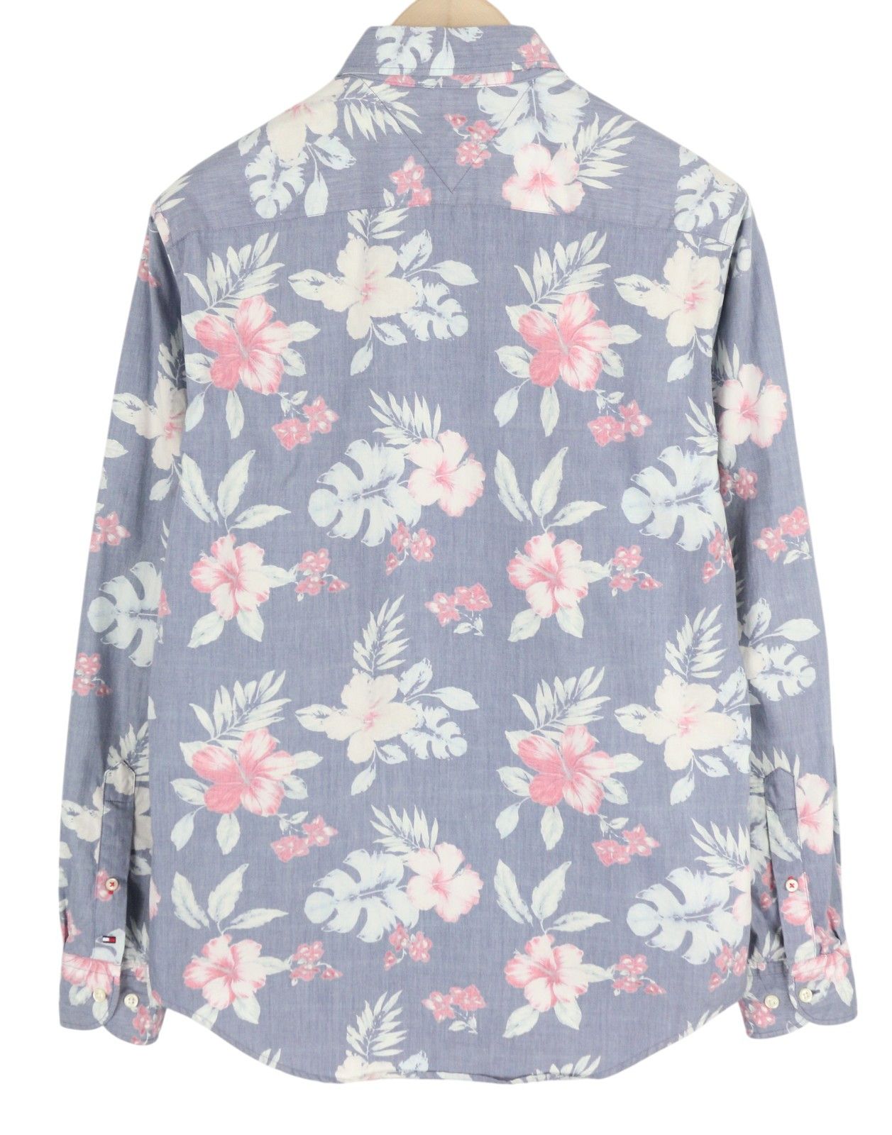 Tommy Hilfiger NEW YORK FIT S Roll-Up Button-Down Neck Floral Shirt 83668 Size US S / EU 44-46 / 1 - 2 Thumbnail