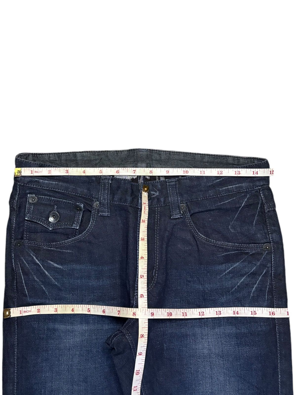 20471120 × Japanese Brand Vintage Japanese 291295 Homme Indigo Wash Jeans Size US 30 / EU 46 - 12 Thumbnail