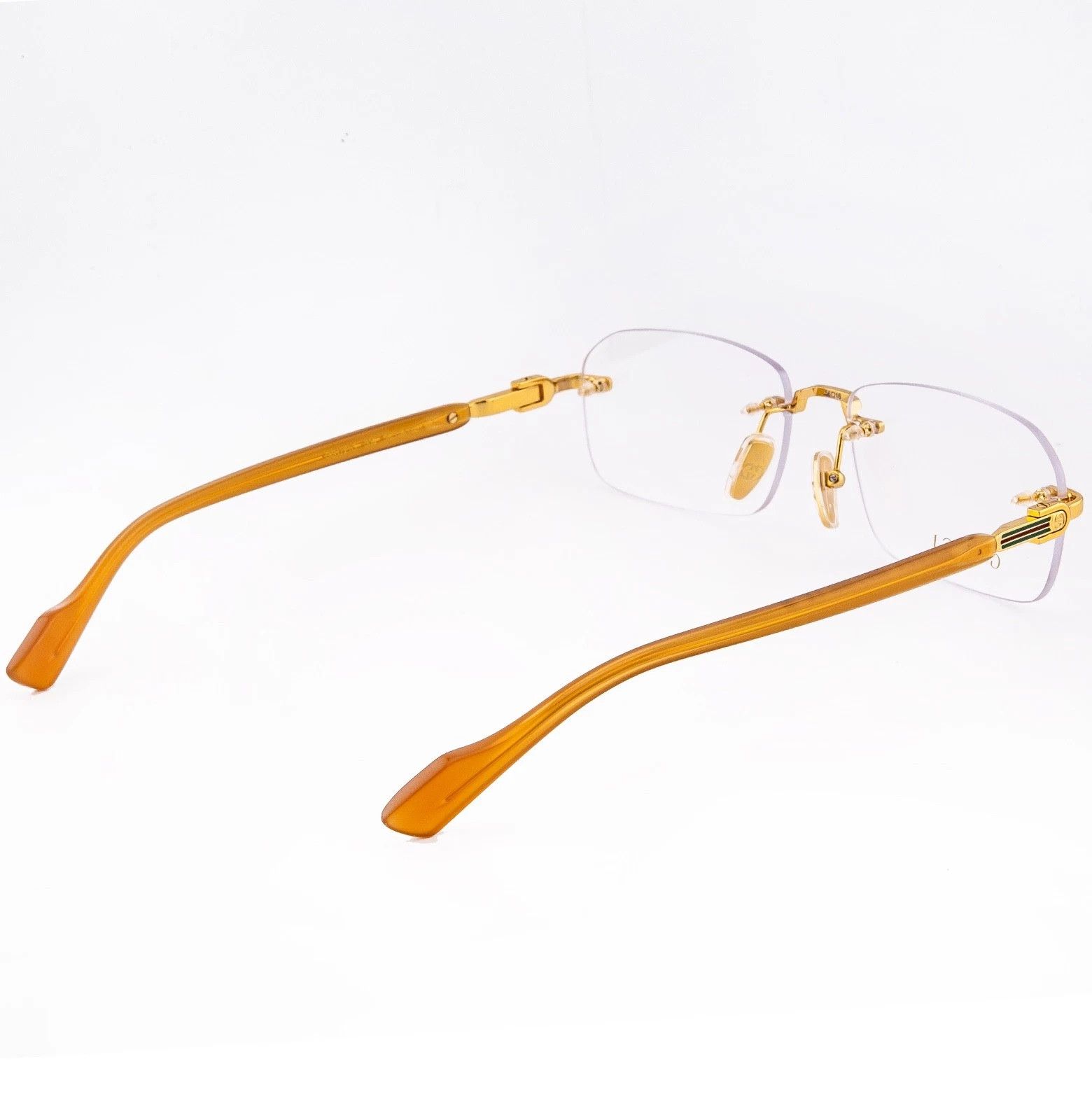 Gucci GUCCI GG1221O 1221 Yellow Classic Narrow Eyeglass 006 GG1221 Size ONE SIZE - 2 Thumbnail