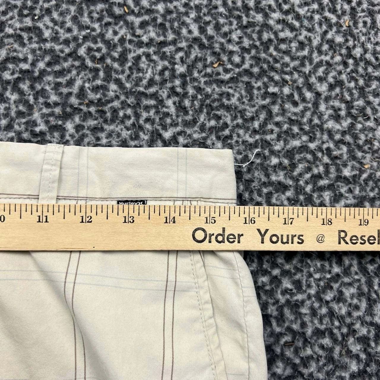 Hurley Hurley Mens Plaid Chino Shorts Beige Size 30 Casual Outdoor Size US 30 / EU 46 - 6 Thumbnail