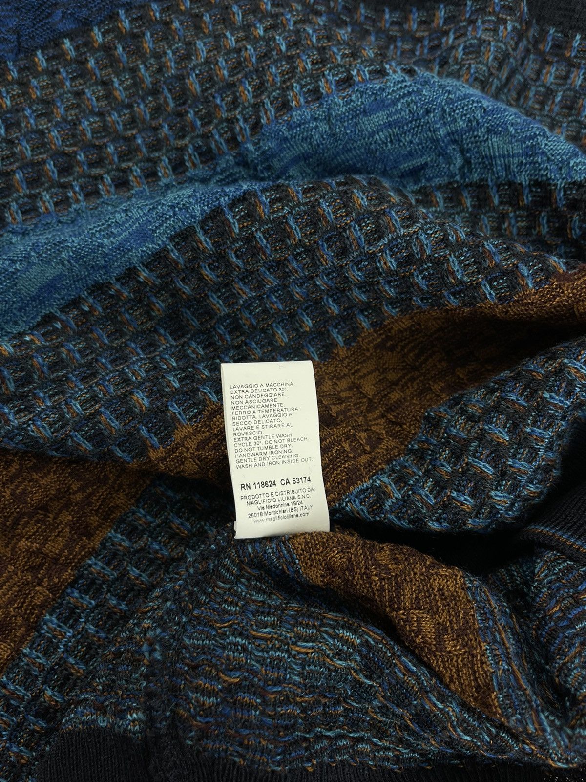 Designer Montechiaro Striped Multiclor Knit Sweater Men’s Size 54 Size US L / EU 52-54 / 3 - 8 Thumbnail
