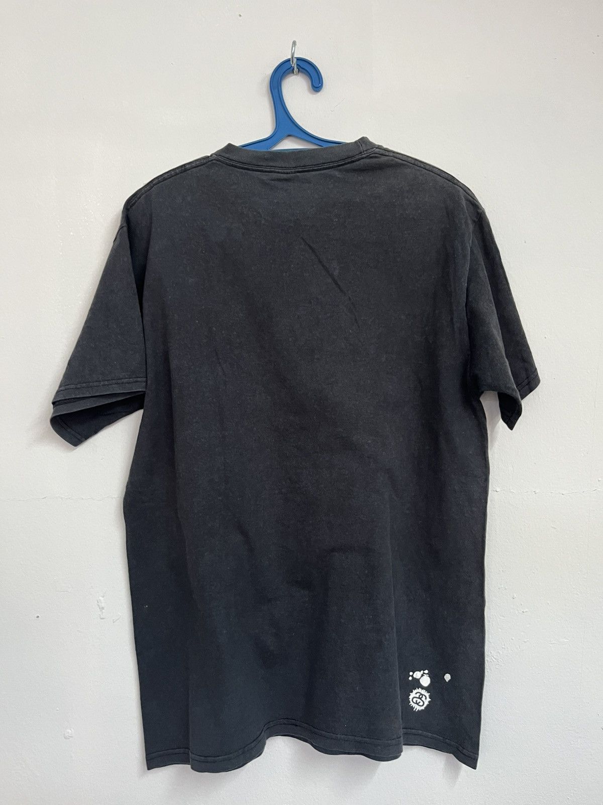 Stussy 💥DELETE💥Vintage Y2K Stussy Splash Logo Sunfaded Black Size US M / EU 48-50 / 2 - 8 Thumbnail