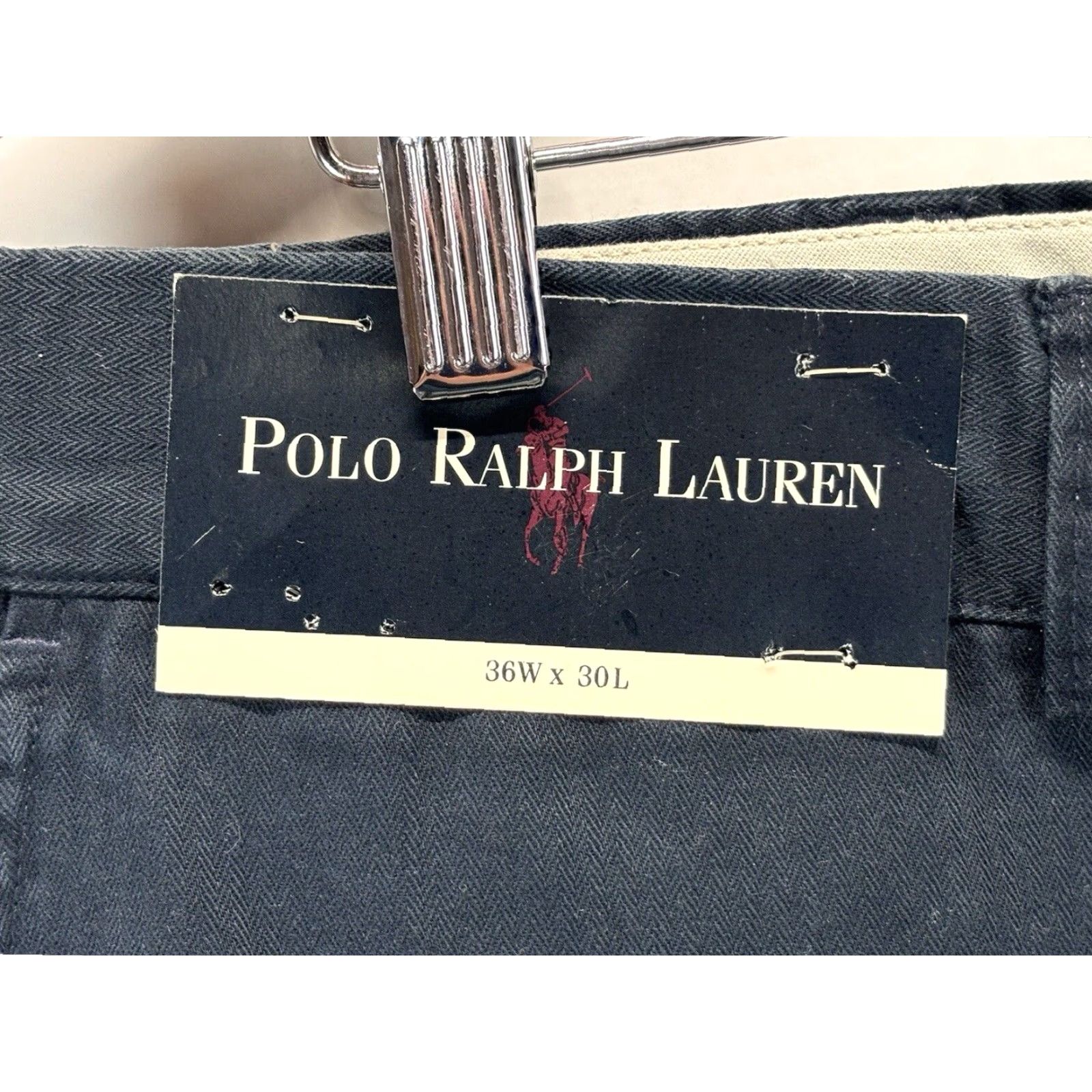 Polo Ralph Lauren VINTAGE Polo Ralph Lauren Chino Pants Mens Size 36 Navy 90s Deadstock Size US M / EU 48-50 / 2 - 5 Thumbnail