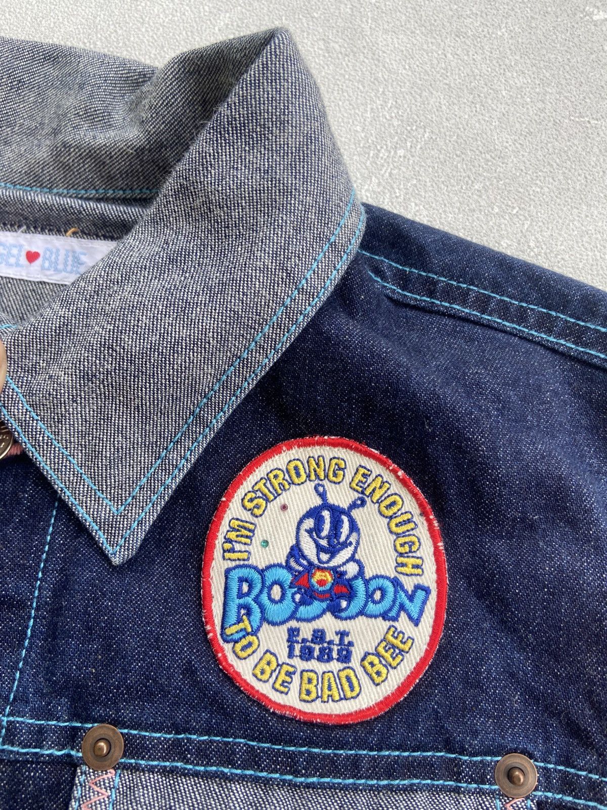 Angel Blue 1990s Angel Blue - Denim Patchwork Jacket Size US S / EU 44-46 / 1 - 5 Thumbnail