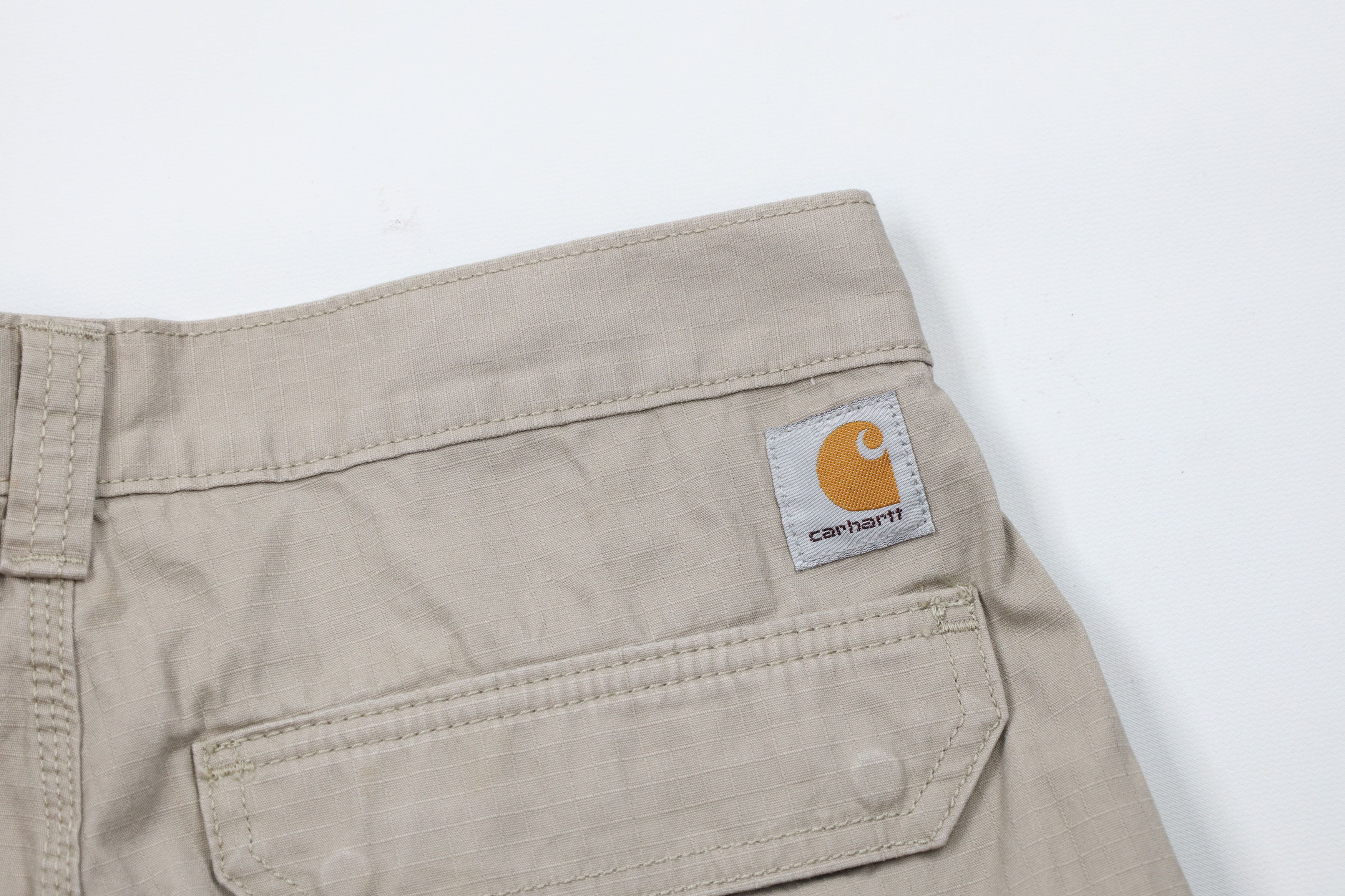 Carhartt × Vintage Vintage Carhartt Relaxed Fit Ripstop Dungaree Shorts Size US 30 / EU 46 - 12 Thumbnail