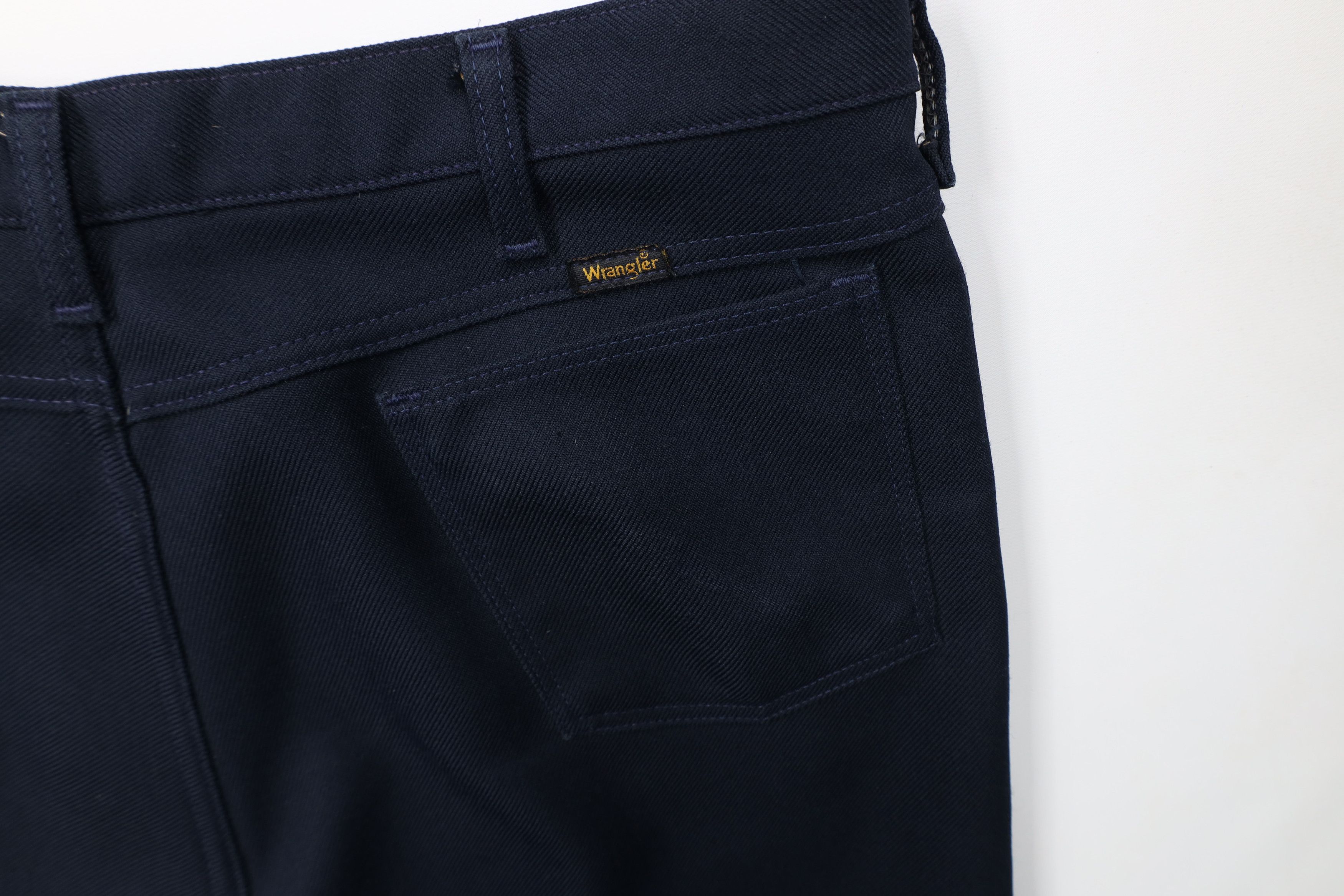 Wrangler Vintage 70s Wrangler Wide Leg Knit Chino Pants Blue USA Size US 40 / EU 56 - 11 Thumbnail