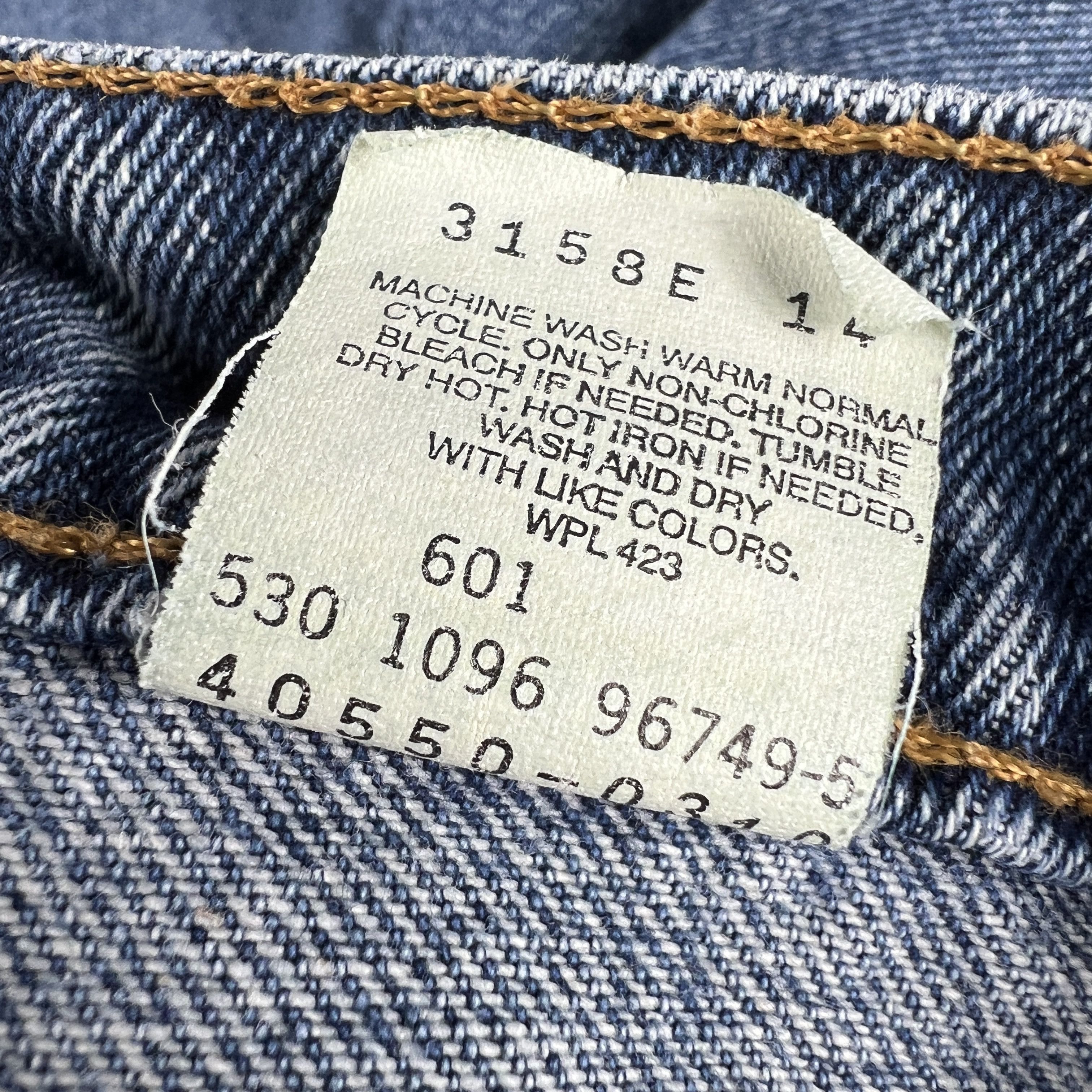 Levi's × Vintage VTG 90s Levi's Jeans 550 Relaxed Blue Faded Denim Orange Tab Size US 33 - 8 Thumbnail