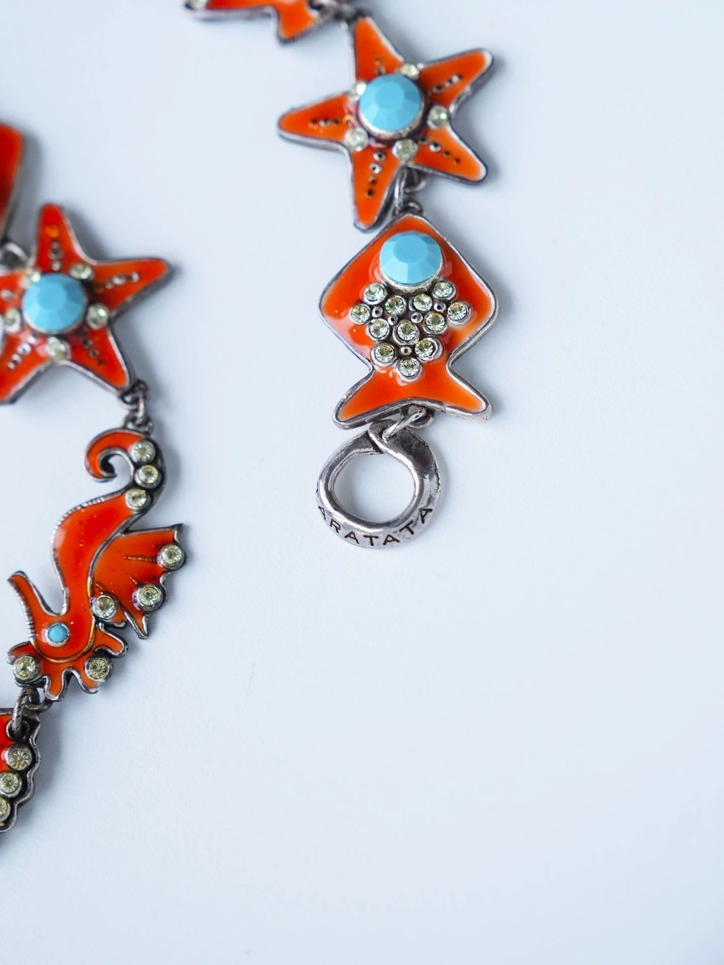 Other Taratata Ocean 4pc Enamel Rhinestone Jewelry Set Orange Size ONE SIZE - 5 Thumbnail