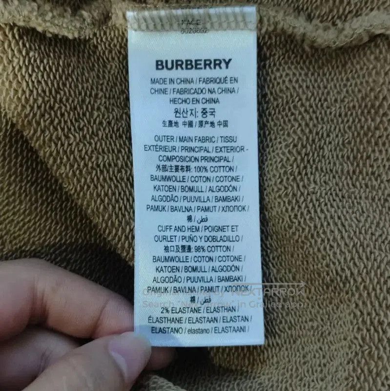 Burberry Burberry Brown Cotton Women's Hoodie. Size M / US 6-8 / IT 42-44 - 5 Thumbnail
