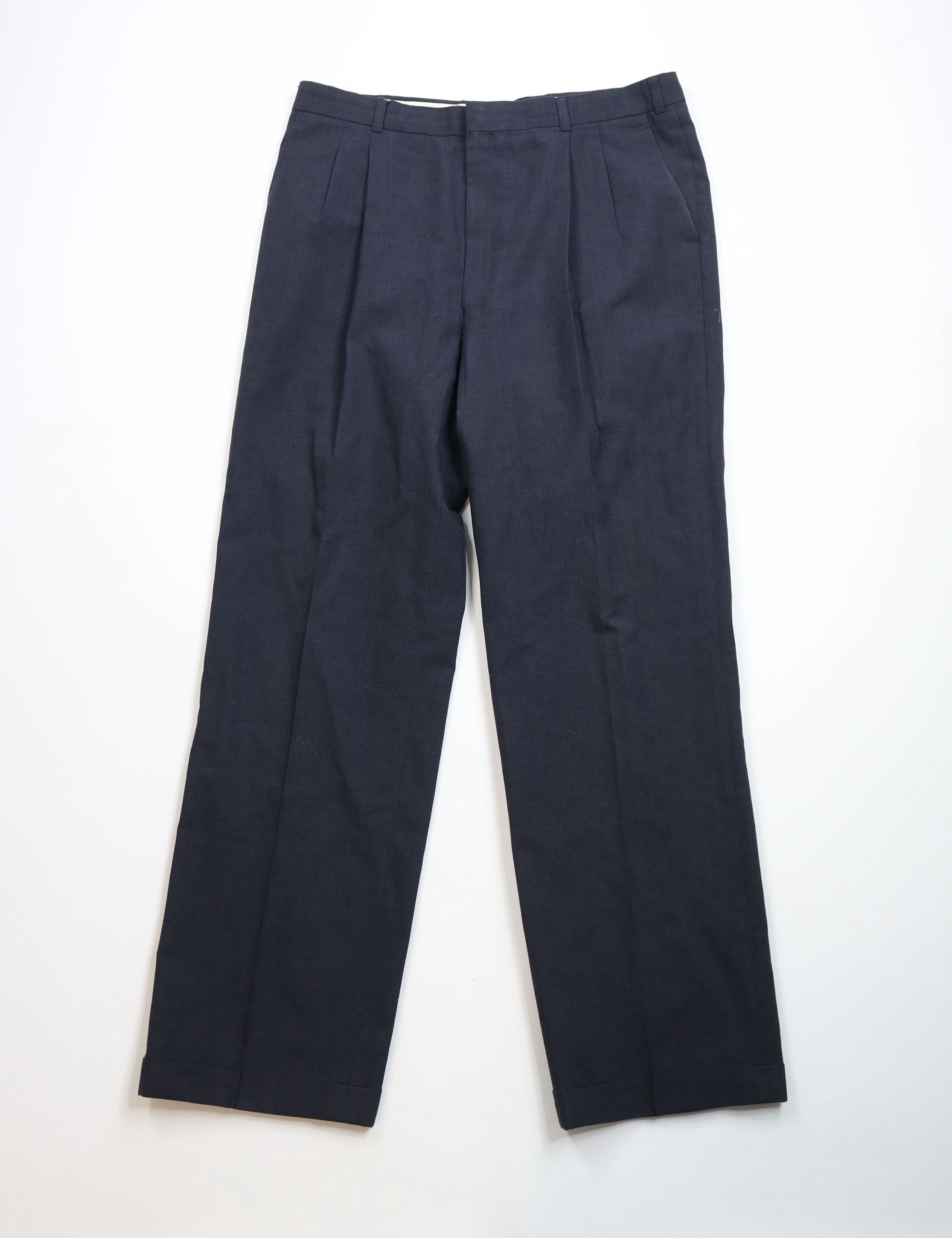 Vintage Vintage 70s Streetwear Wide Leg Chino Pants Houndstooth Size US 36 / EU 52 - 1 Thumbnail
