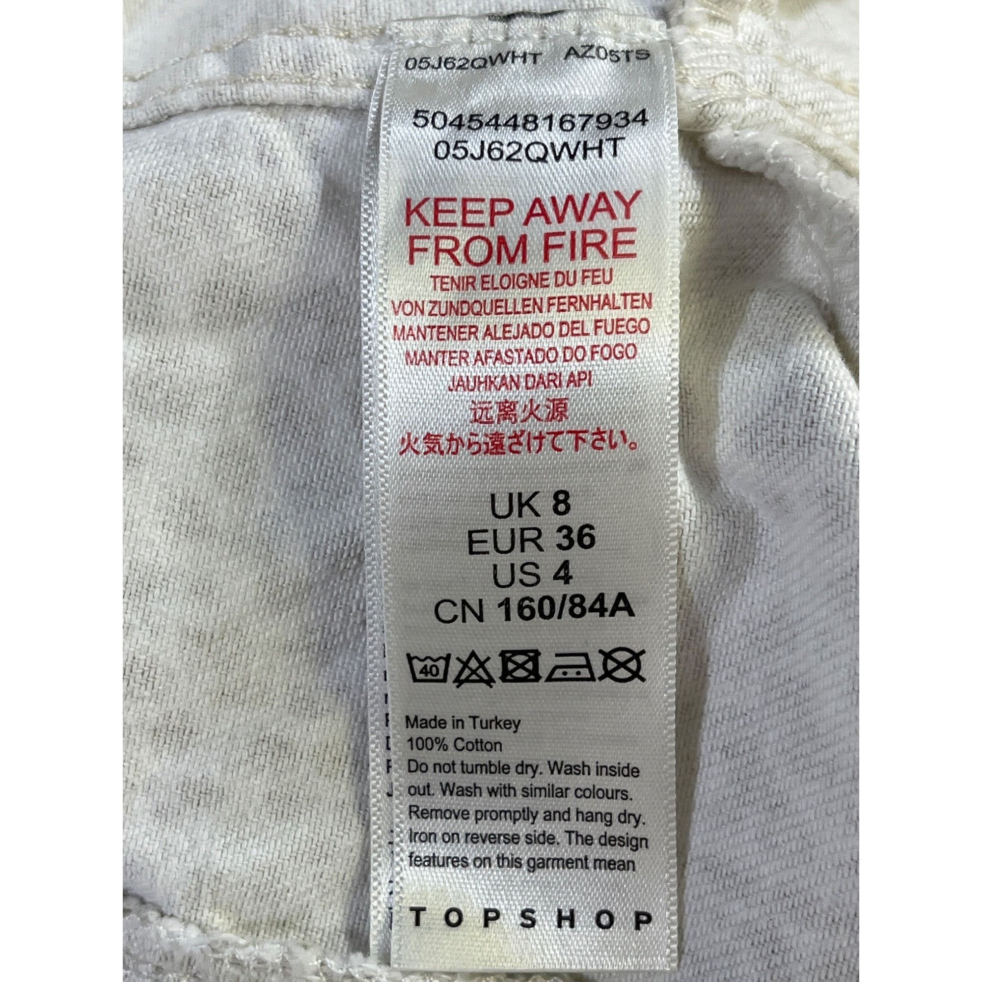 Topshop Topshop Women's Beige Snake Skin Cropped Denim Jacket Size 4 Size S / US 4 / IT 40 - 6 Thumbnail