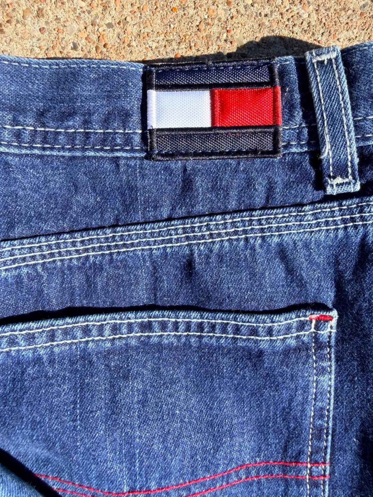 Tommy Hilfiger Tommy Jeans Denim Mini Skirt (Y2K Carpenter Style) Size 36" / US 14 / IT 50 - 4 Thumbnail