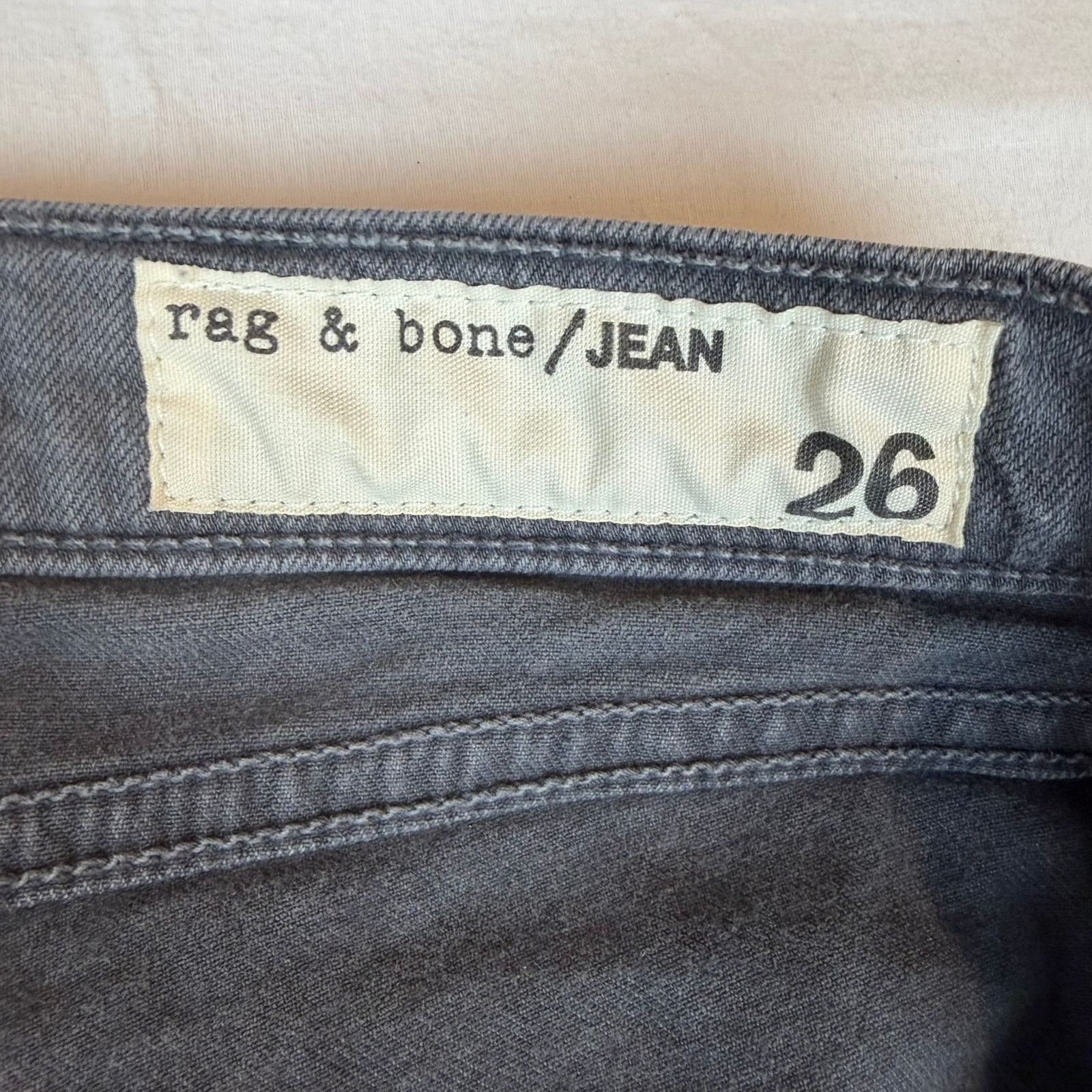Rag & Bone Rag & Bone Skinny Jeans Size 26 Charcoal Ombre Size 26" / US 2 / IT 38 - 4 Thumbnail