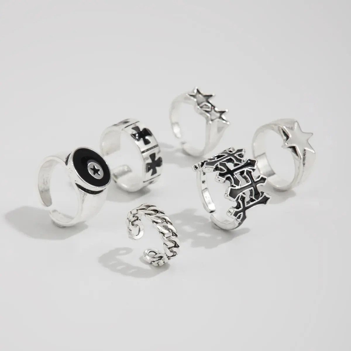 Vintage 6-Piece Set Ring Size ONE SIZE - 2 Thumbnail