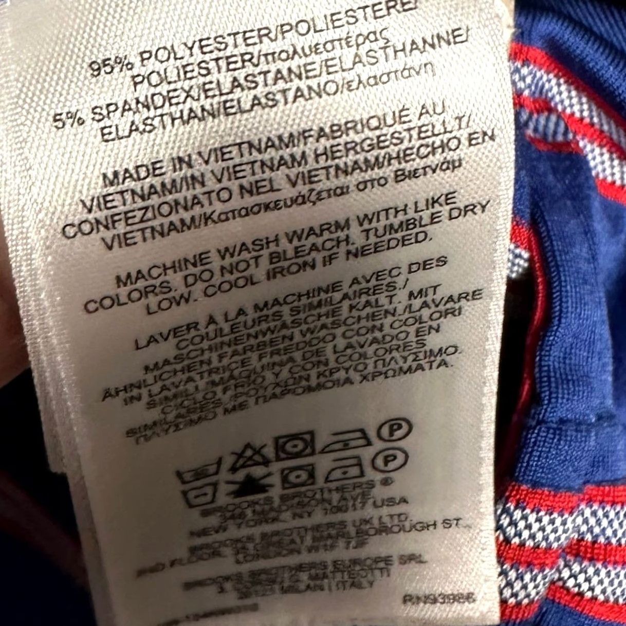 Brooks Brothers VINTAGE? No — Brooks Brothers Polo Shirt Mens XL Blue Red Striped Performance Stretch EUC Shirt Mens XL Blue Red Striped Polo Shirt Size US XL / EU 56 / 4 - 5 Thumbnail