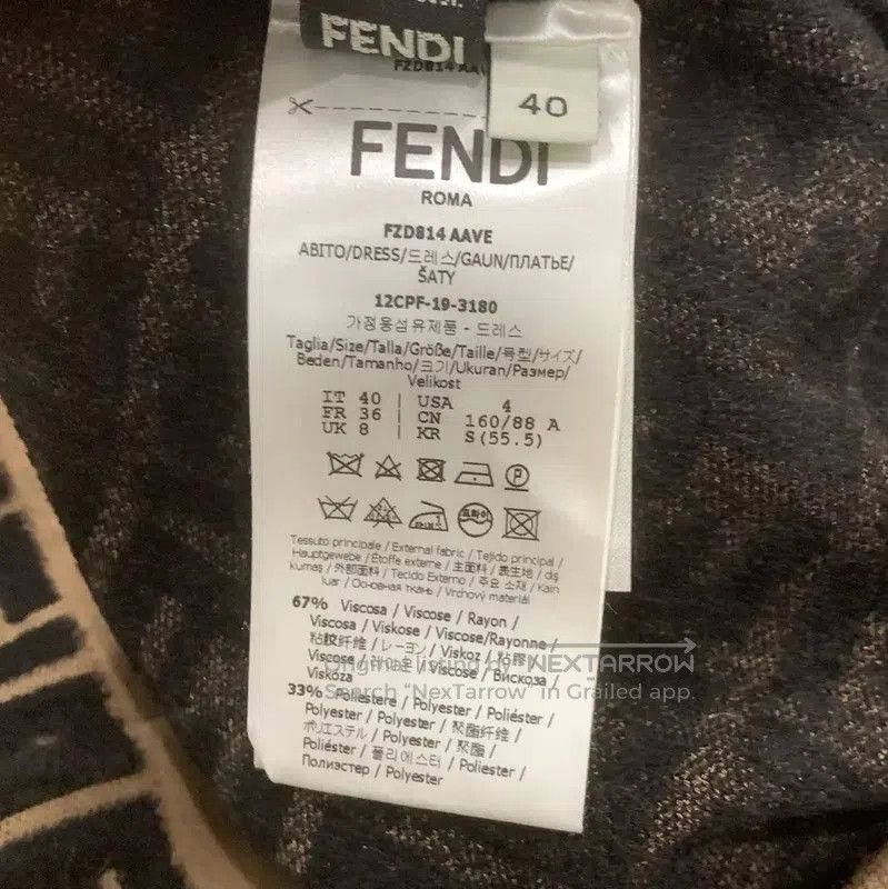 Fendi Fendi Color Block Cotton Dress Size M . Size M / US 6-8 / IT 42-44 - 7 Thumbnail