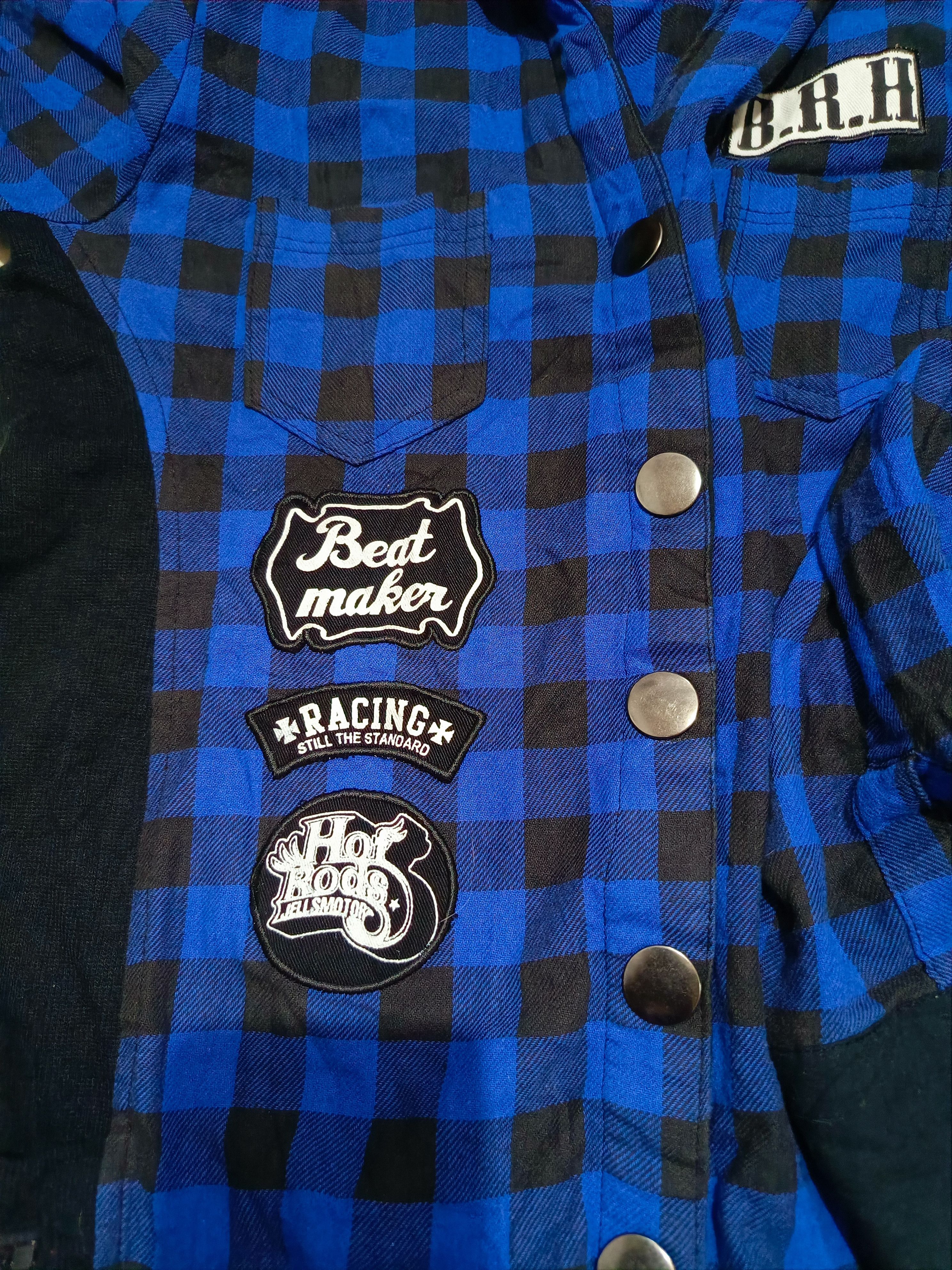 20471120 × If Six Was Nine × Japanese Brand Double Collar Flannel Pacth Punk Ghotic Bondage Jacket Size M / US 6-8 / IT 42-44 - 4 Thumbnail