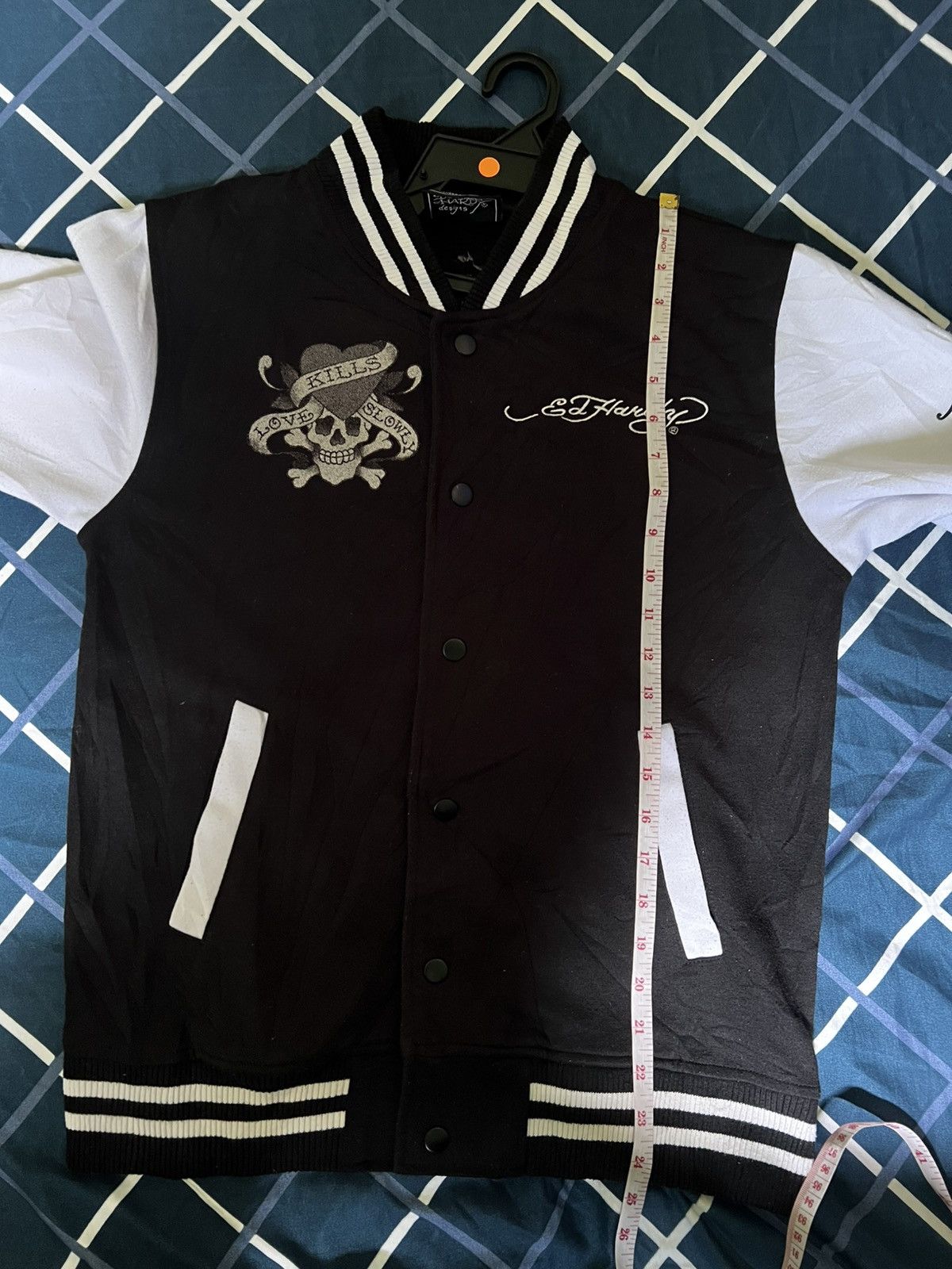 Japanese Brand × Vintage Ed Hardy × Varsity Jacket Edd Hardy Size US S / EU 44-46 / 1 - 4 Thumbnail